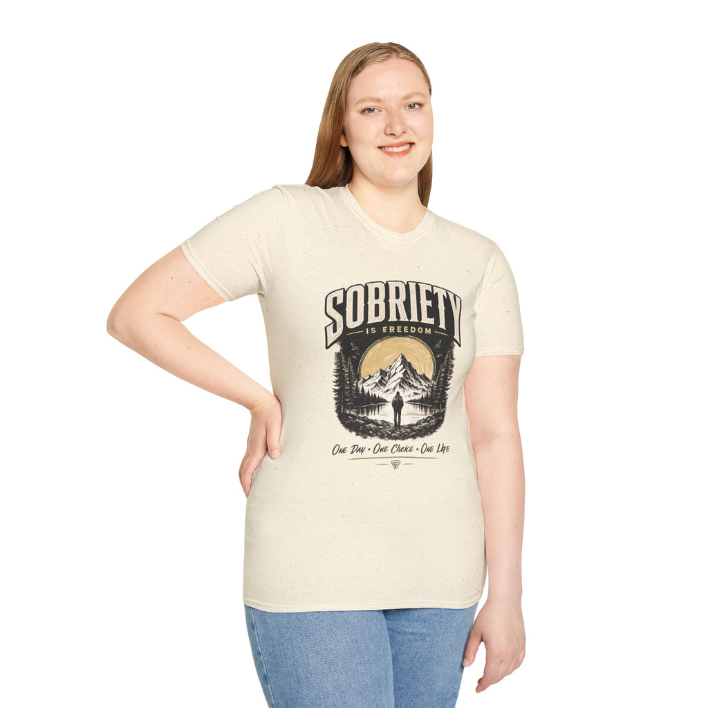 Sobriety Is Freedom – One Day One Choice Tee