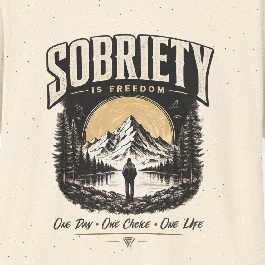 Sobriety Is Freedom – One Day One Choice Tee