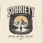 Sobriety Is Freedom – One Day One Choice Tee