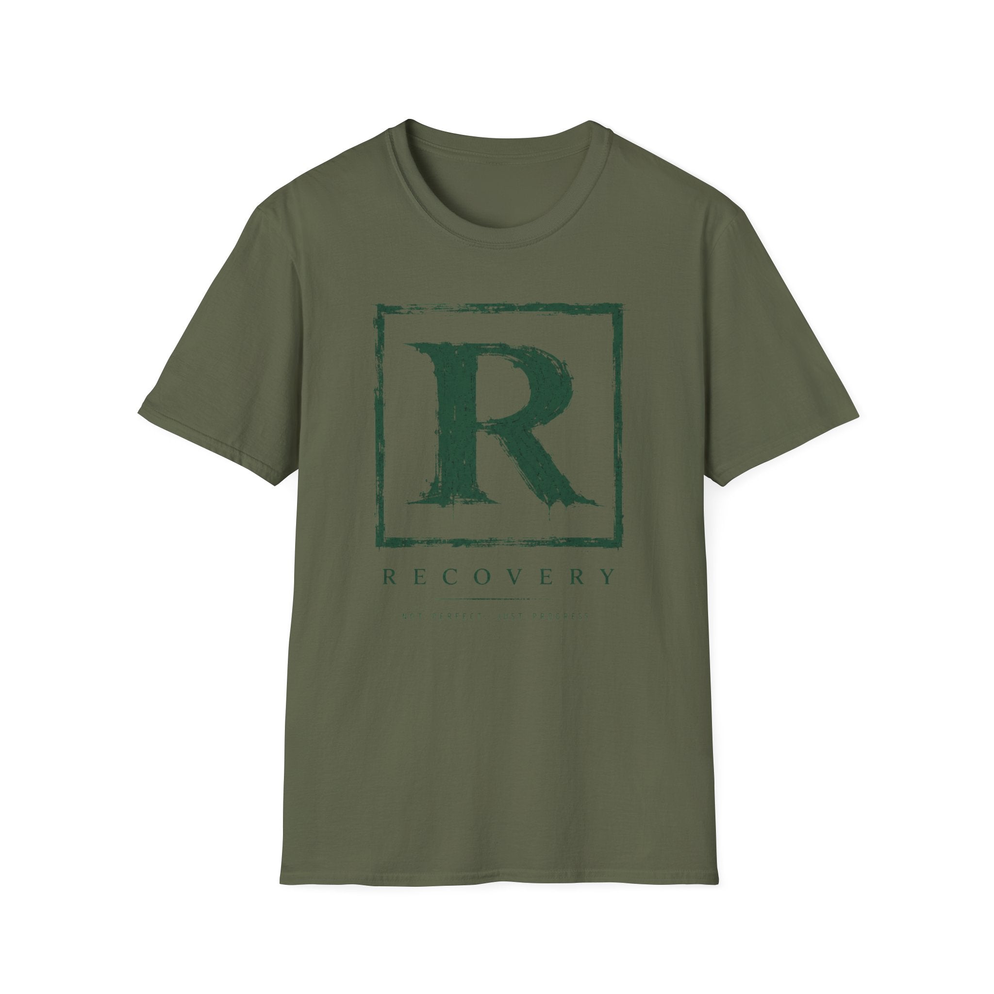 Recovery Not Perfect Just Progress Tee – Minimalist Recovery Shirt