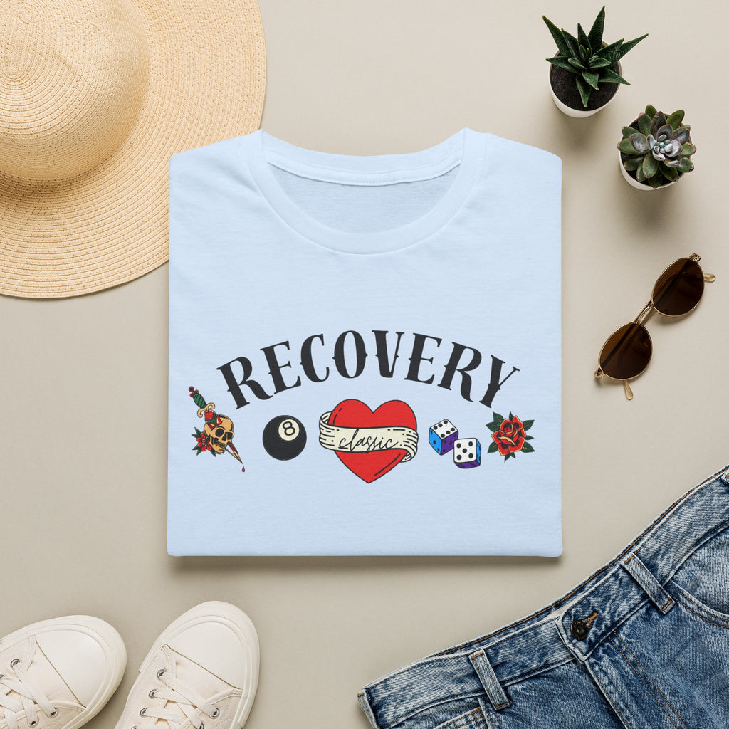 Recovery Classic T-Shirt | Vintage Sobriety & Addiction Recovery Graphic Tee