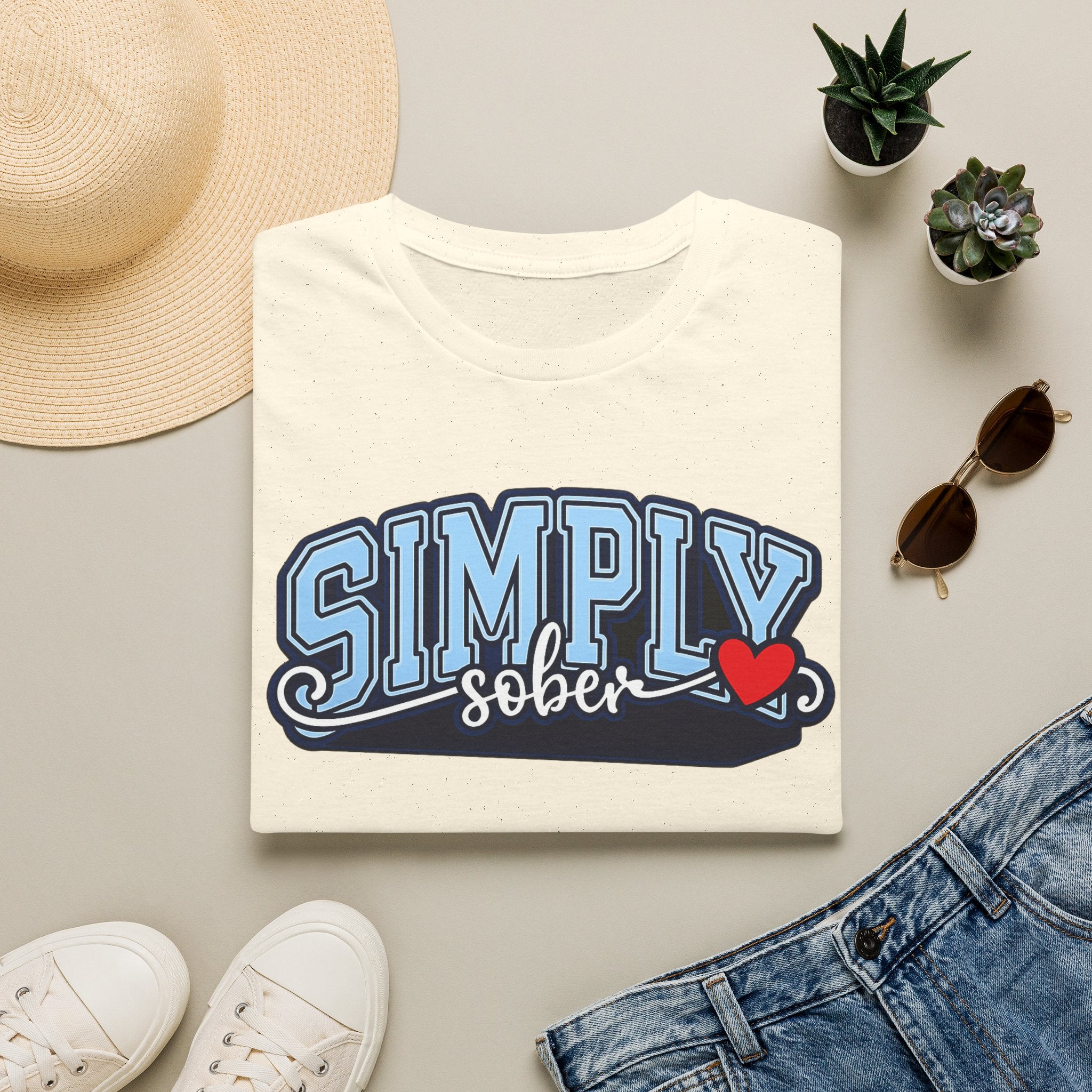 Simply Sober Heart Edition Tee