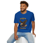Sober and Proud Eagle T-Shirt | Patriotic Recovery Shirt | Vintage Tattoo Style Sobriety Tee | Clean & Sober Apparel