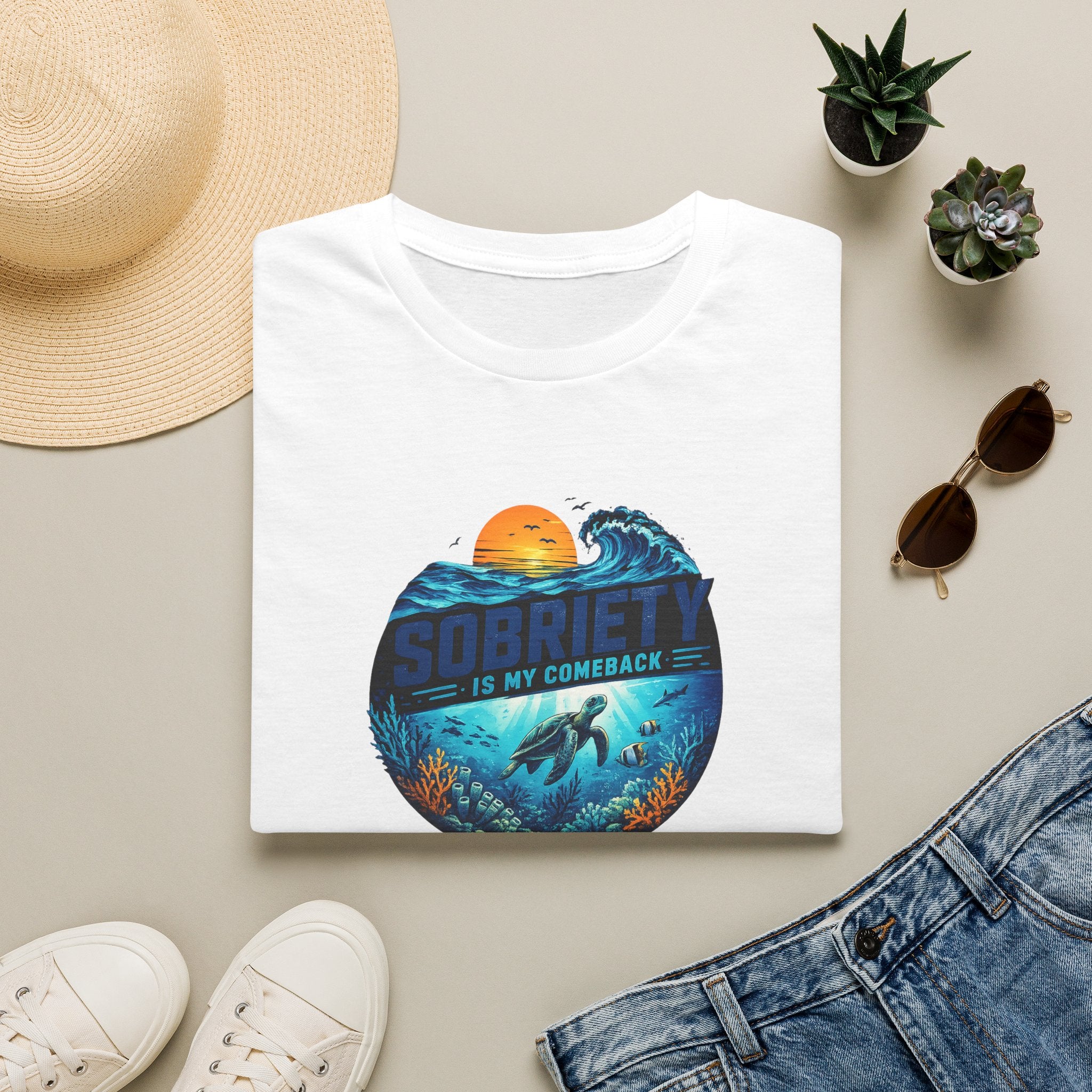 Sobriety Is My Comeback – Ocean Recovery Tee