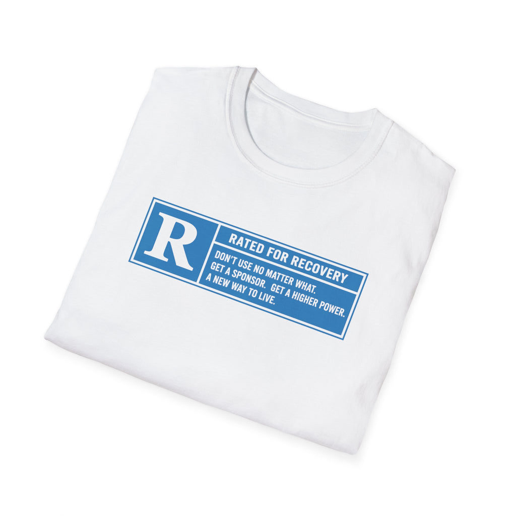 Rated For Recovery Tee – Motivational Sober Lifestyle Shirt