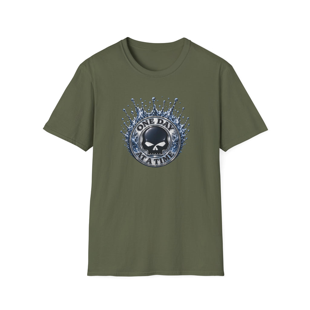 💧 One Day at a Time Liquid Steel Recovery Tee 💧