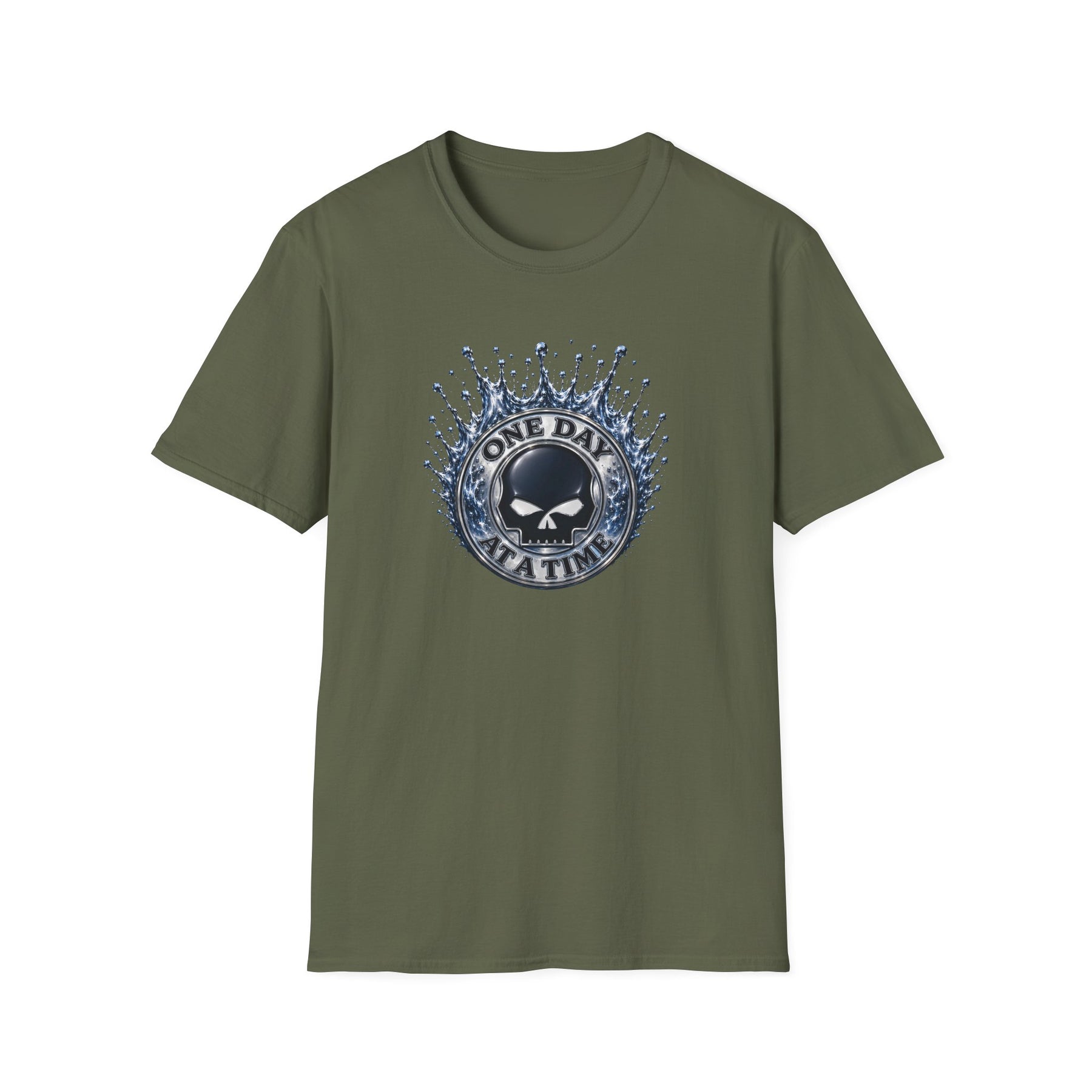 💧 One Day at a Time Liquid Steel Recovery Tee 💧 – DPR Recovery Tee