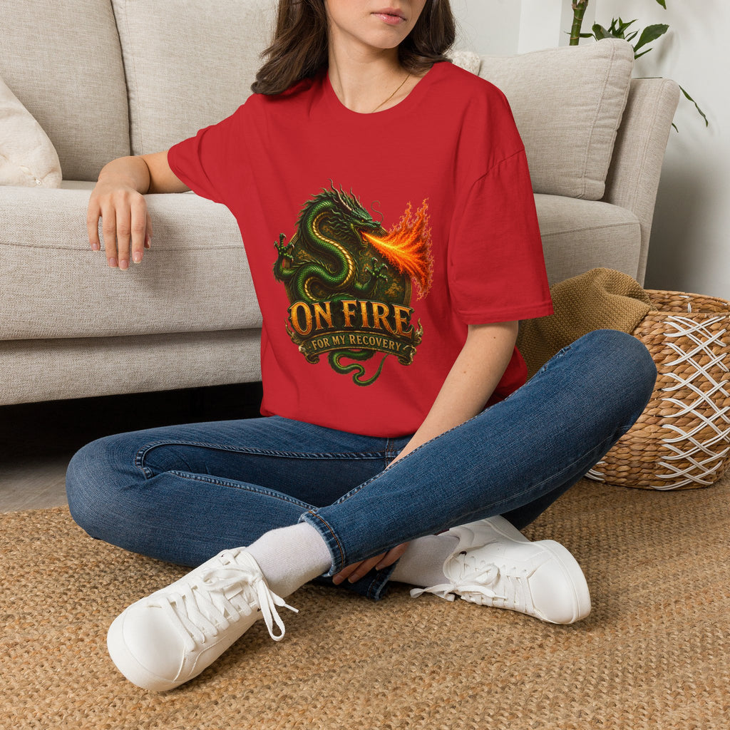 On Fire for My Recovery™ Dragon T-Shirt