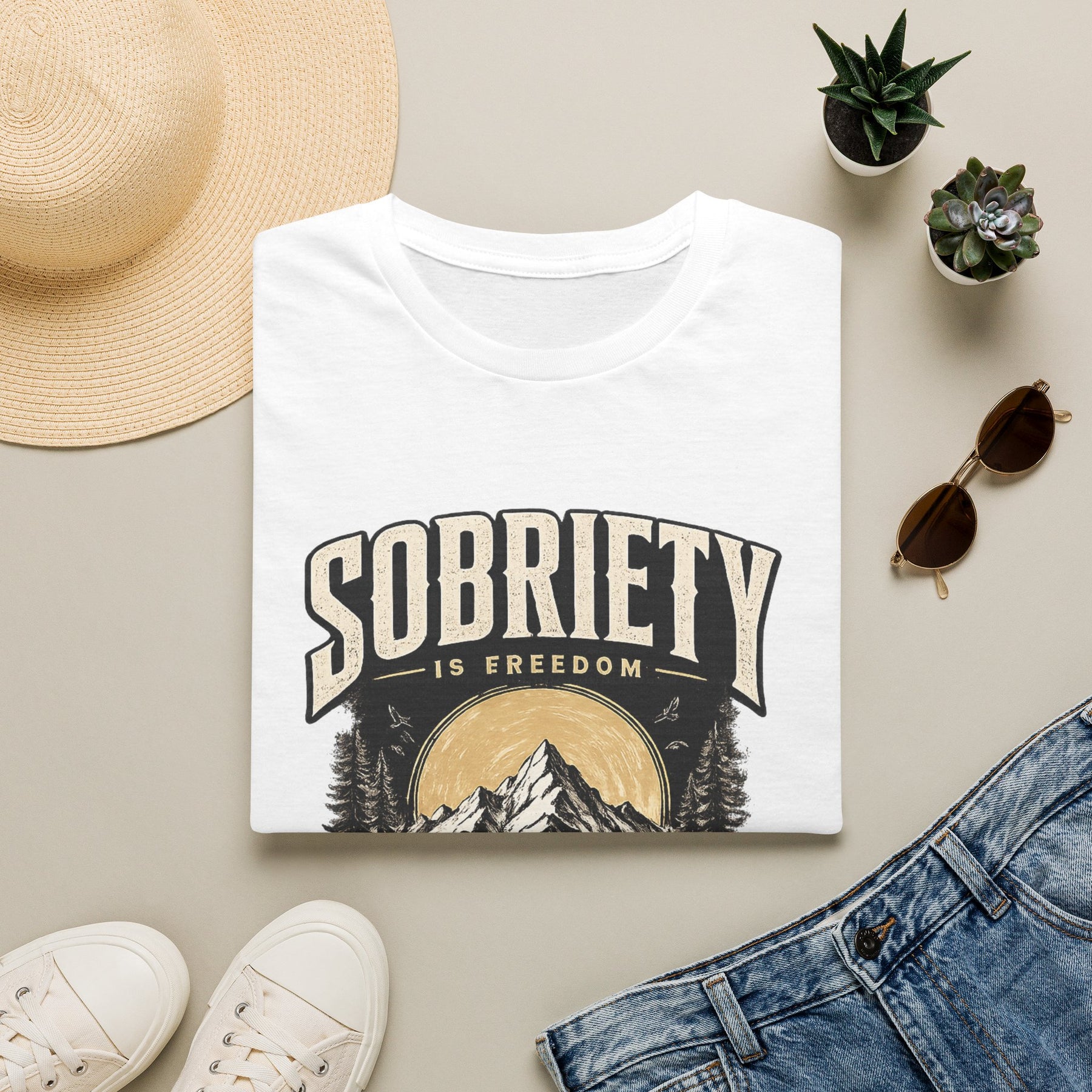 Sobriety Is Freedom – One Day One Choice Tee – DPR Recovery Tee