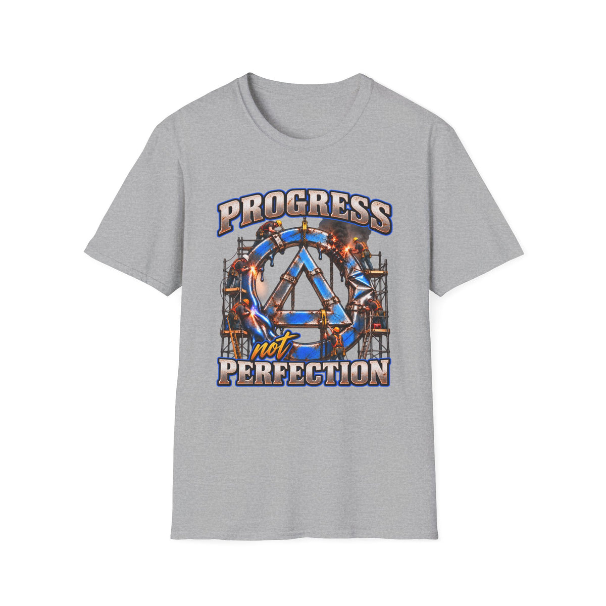 Progress Not Perfection Recovery T-Shirt – Sobriety, Growth & Rebuilding Tee