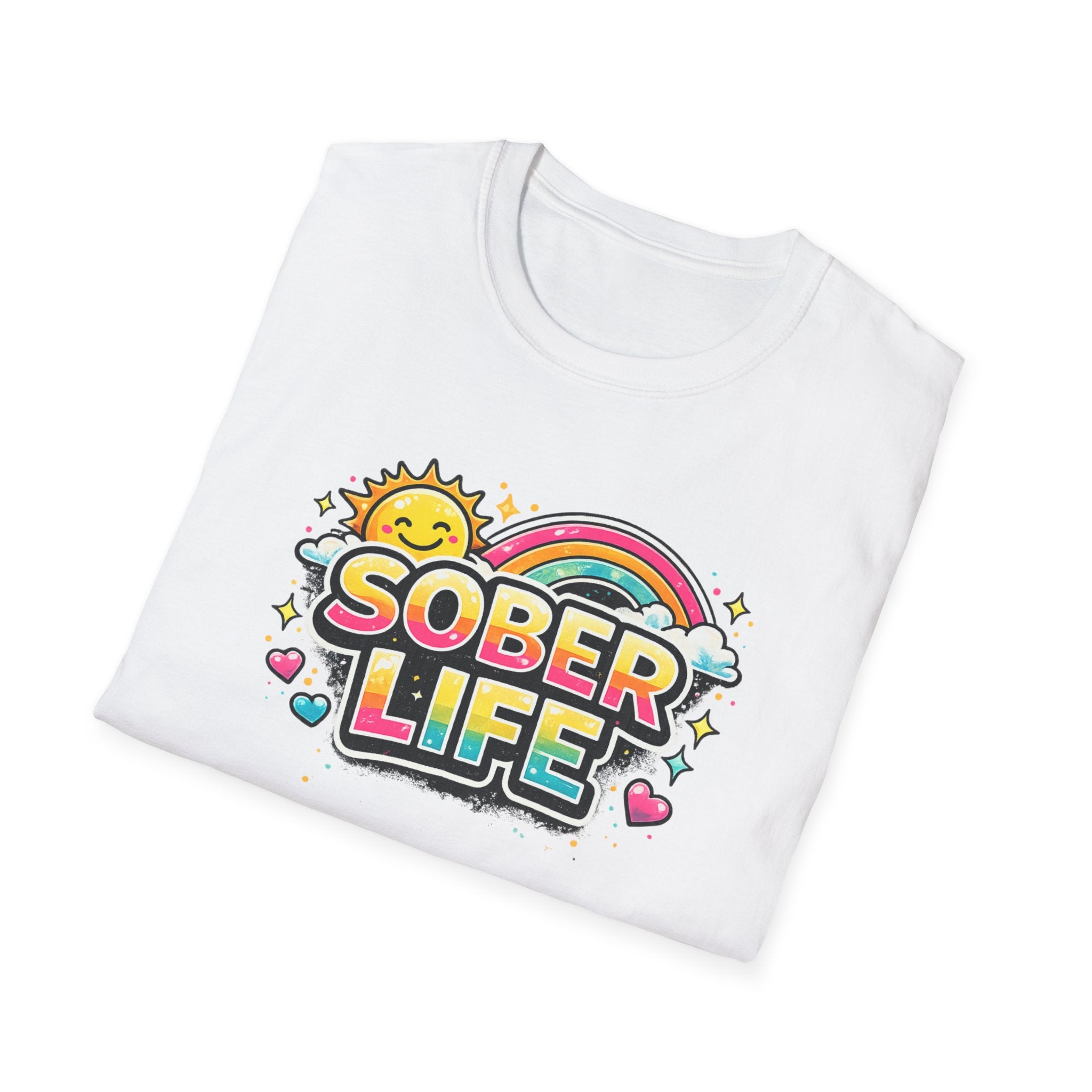 Sober Life Tee – Colorful Trendy Recovery Shirt