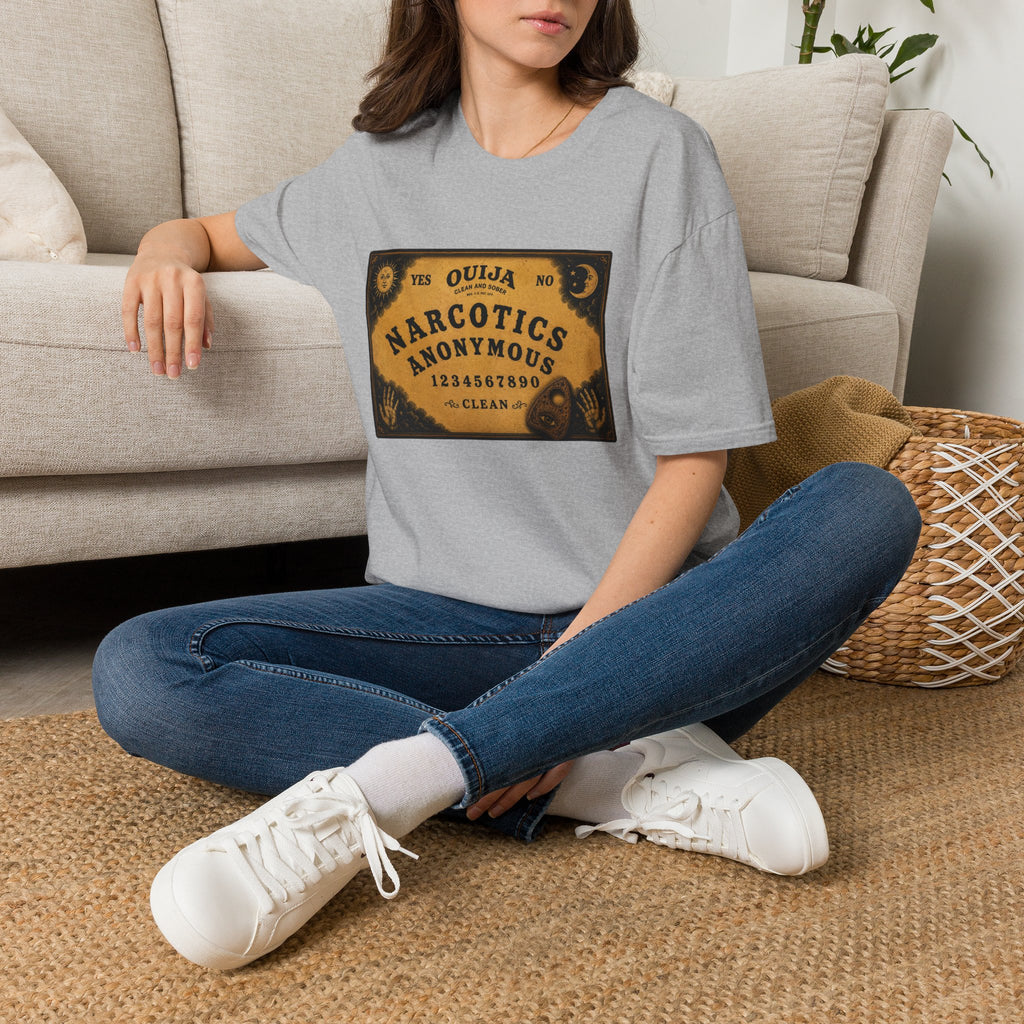 Clean & Sober Spirit Board T-Shirt | Vintage Recovery Board Graphic Tee | Narcotics Anonymous Inspired Recovery Apparel