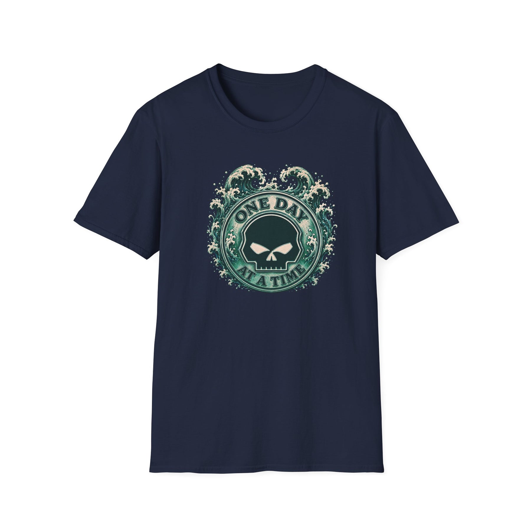 🌊 One Day at a Time Ocean Wave Recovery Tee 🌊 – DPR Recovery Tee