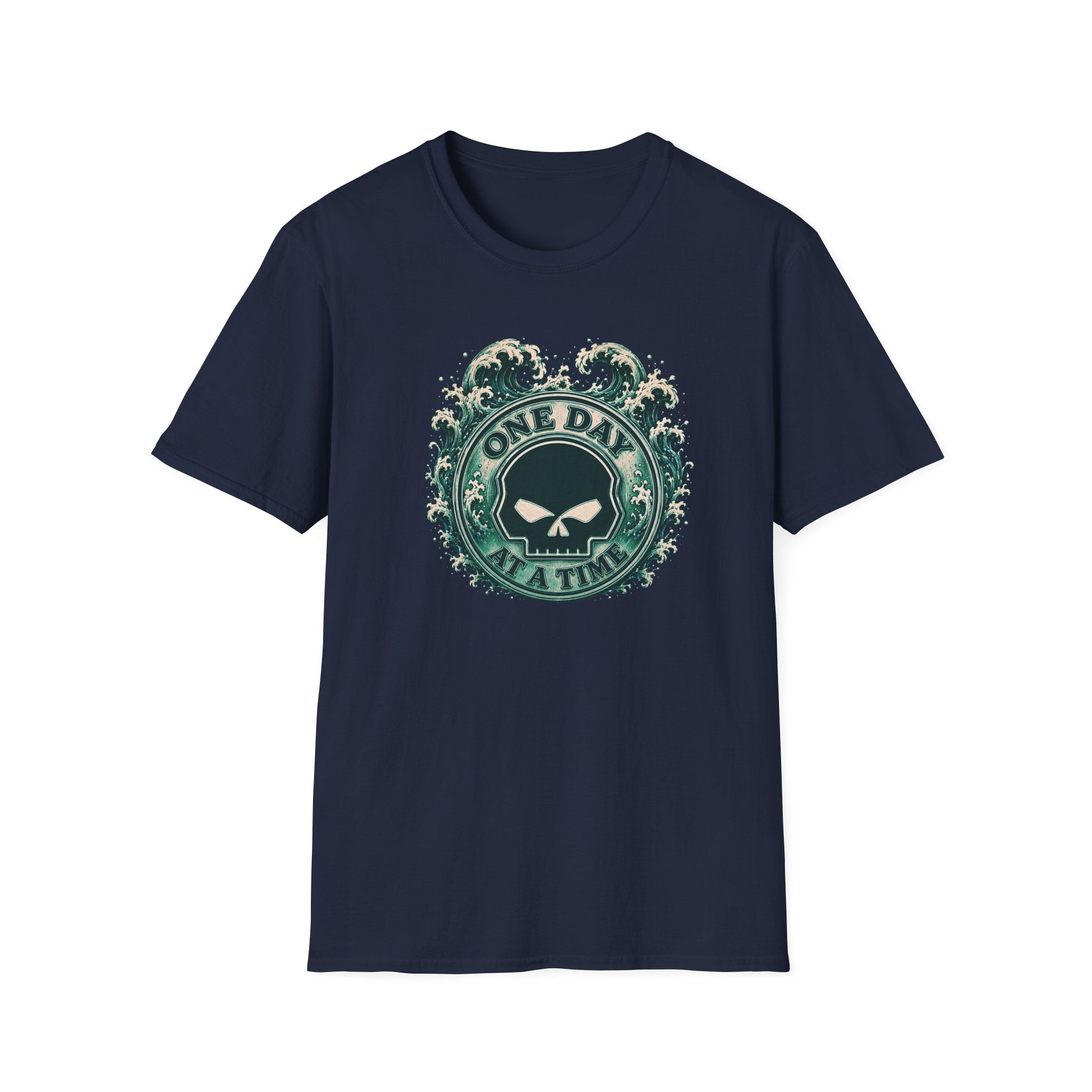 🌊 One Day at a Time Ocean Wave Recovery Tee 🌊