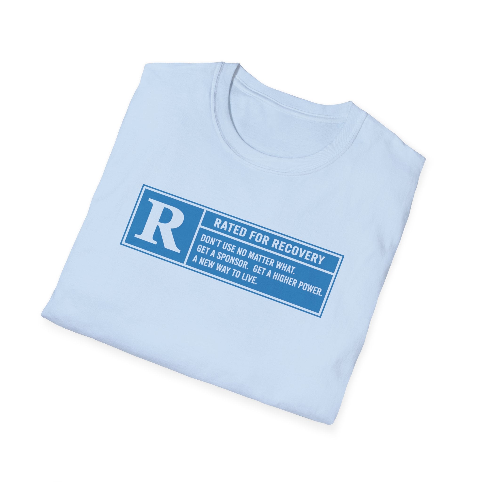 Rated For Recovery Tee – Motivational Sober Lifestyle Shirt