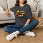 Recovery Life T-Shirt | Colorful Sobriety & Addiction Recovery Inspirational Tee – DPR Recovery Tee