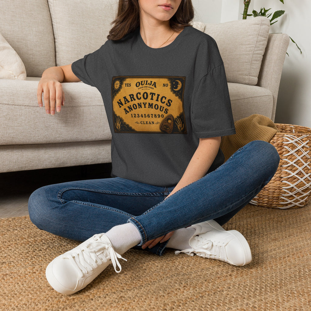 Clean & Sober Spirit Board T-Shirt | Vintage Recovery Board Graphic Tee | Narcotics Anonymous Inspired Recovery Apparel