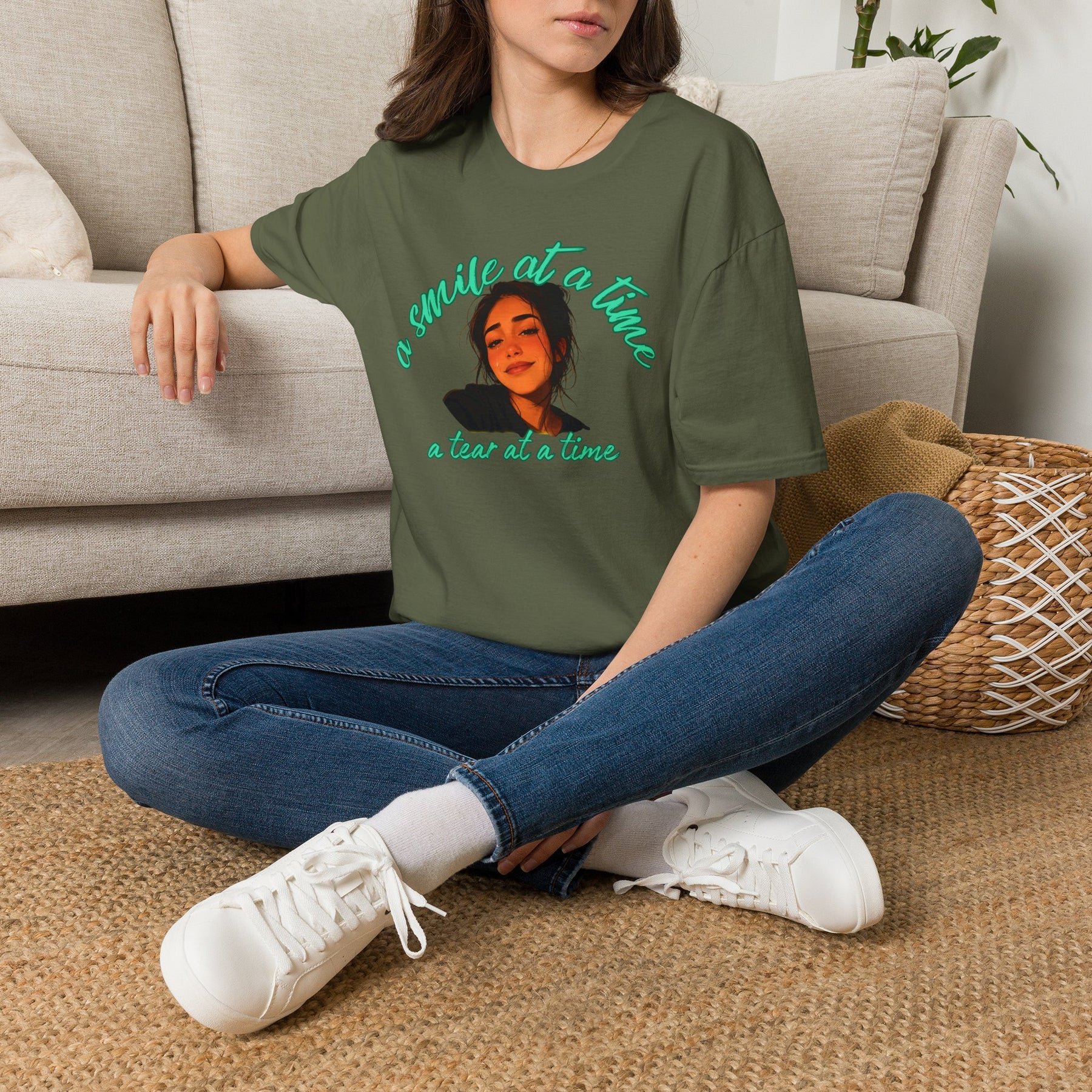 One Smile at a Time, One Tear at a Time – Recovery & Sobriety Shirt – DPR Recovery Tee