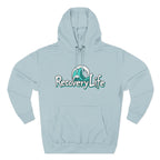 Recovery Life Wave Hoodie – Ocean-Inspired Sobriety & Addiction Recovery Sweatshirt