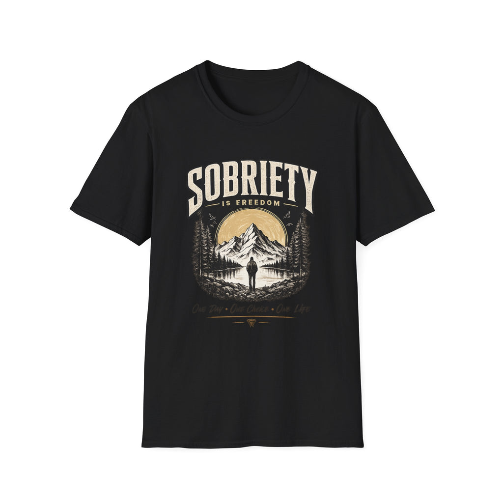Sobriety Is Freedom – One Day One Choice Tee