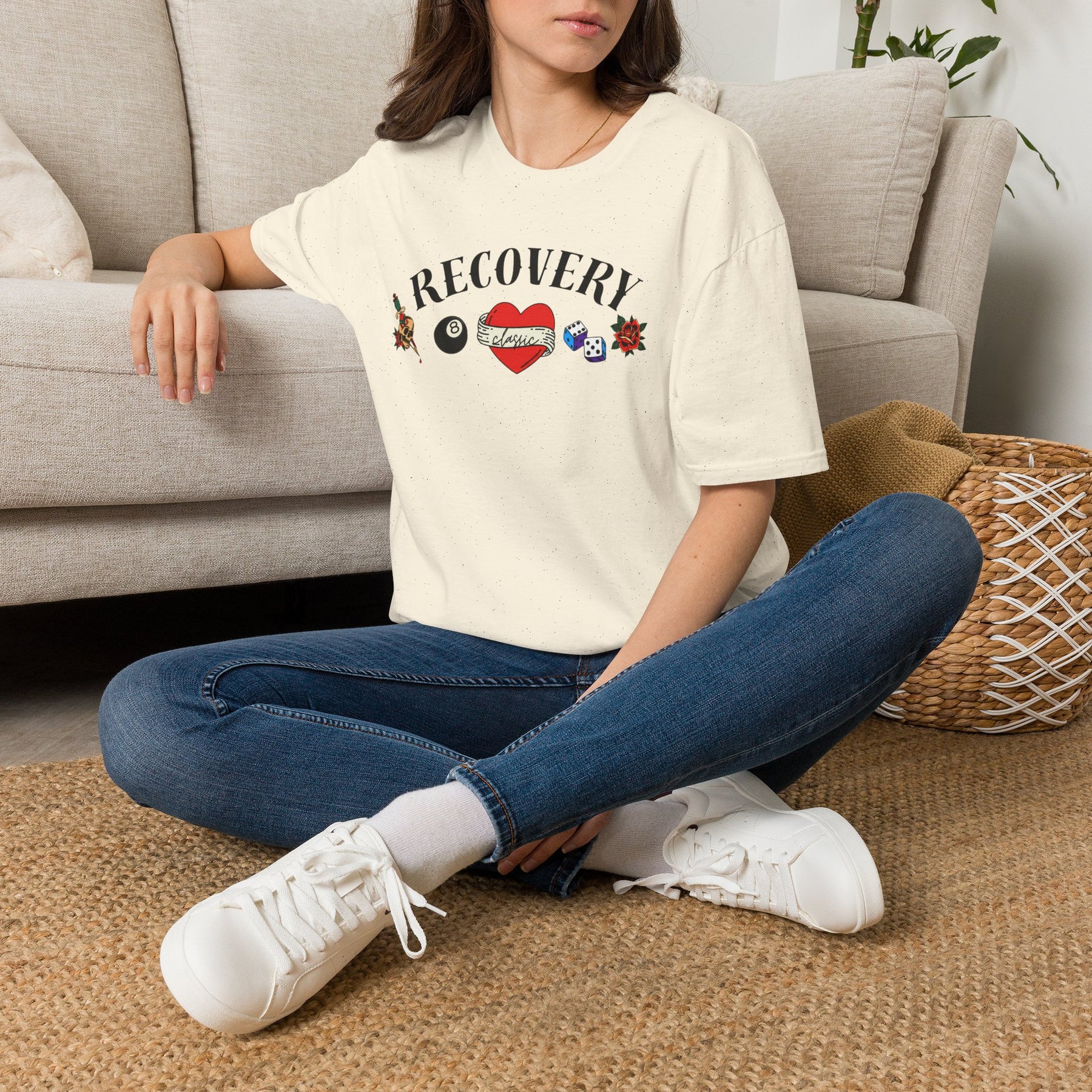 Recovery Classic T-Shirt | Vintage Sobriety & Addiction Recovery Graphic Tee – DPR Recovery Tee
