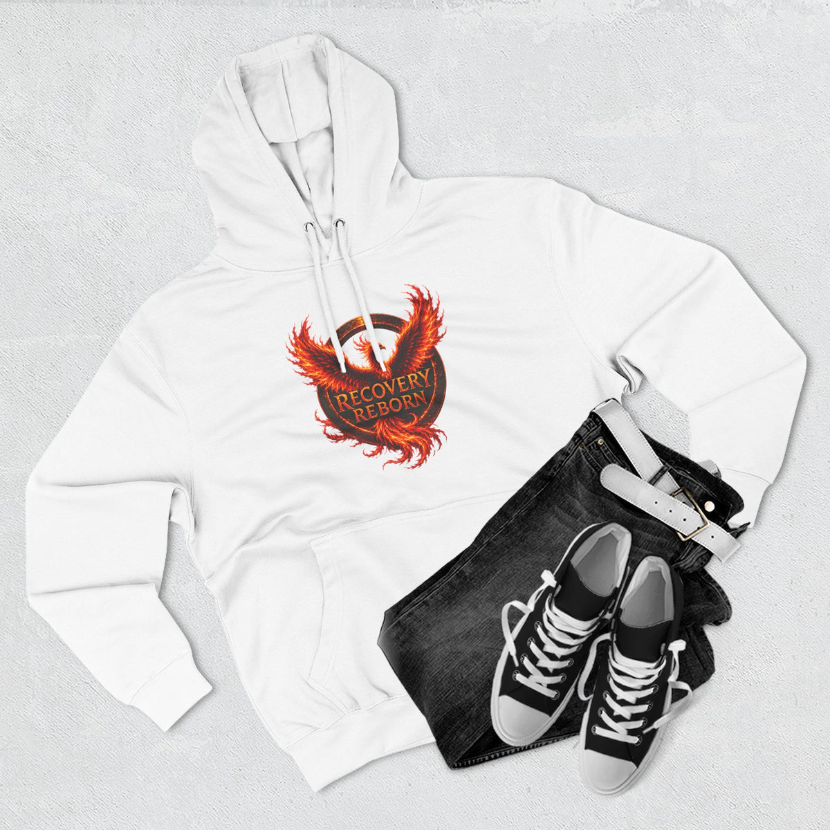 Recovery Reborn Phoenix Hoodie | Rise From the Ashes Sobriety Tee
