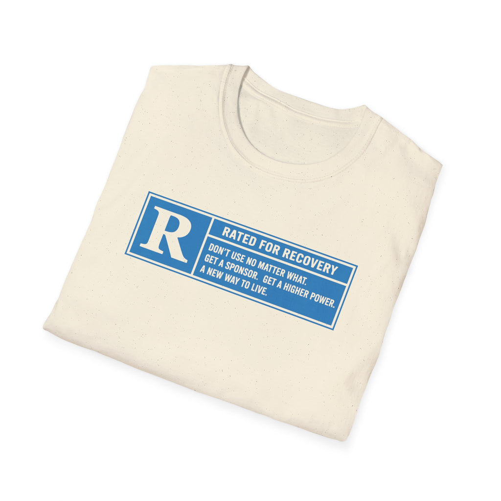 Rated For Recovery Tee – Motivational Sober Lifestyle Shirt