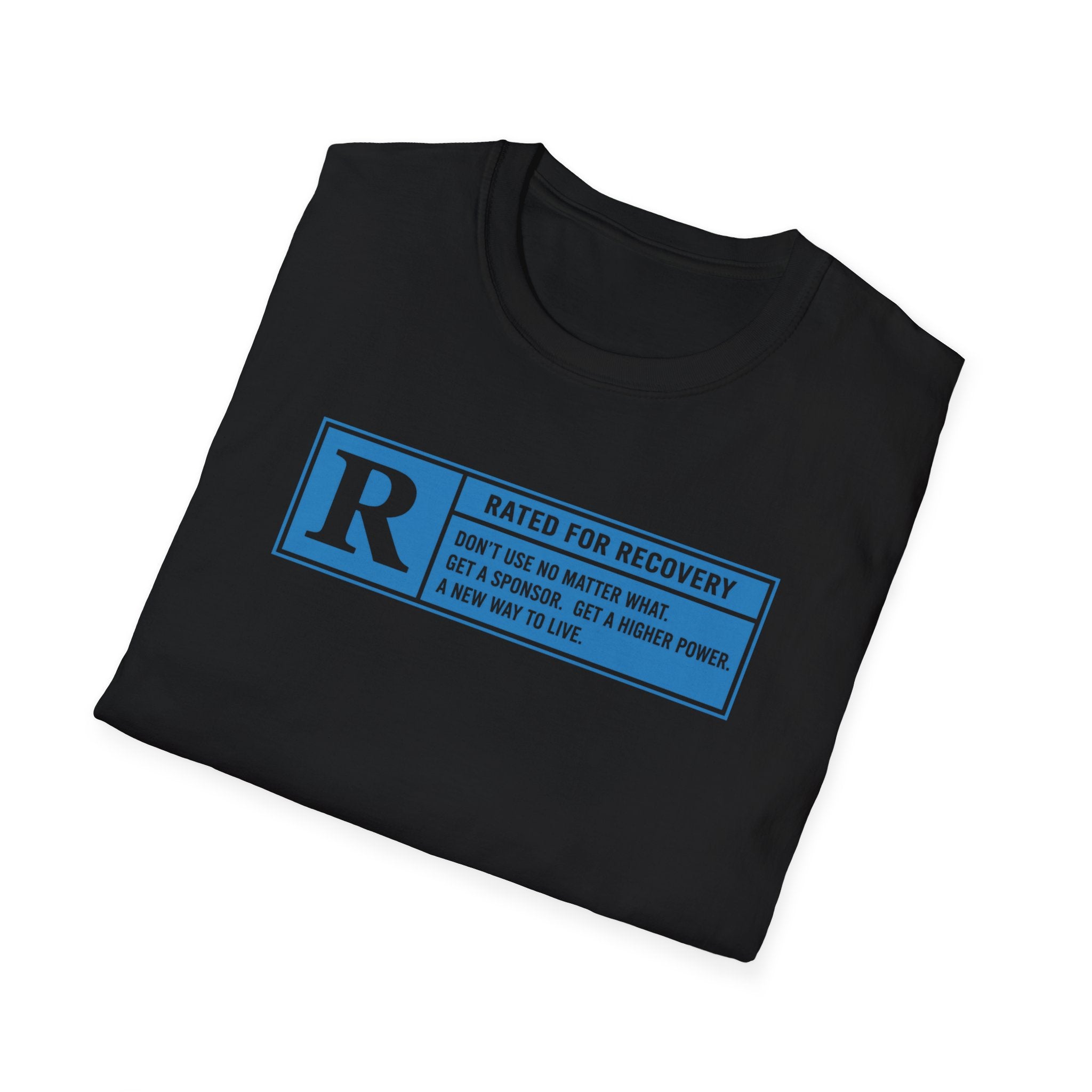 Rated For Recovery Tee – Motivational Sober Lifestyle Shirt