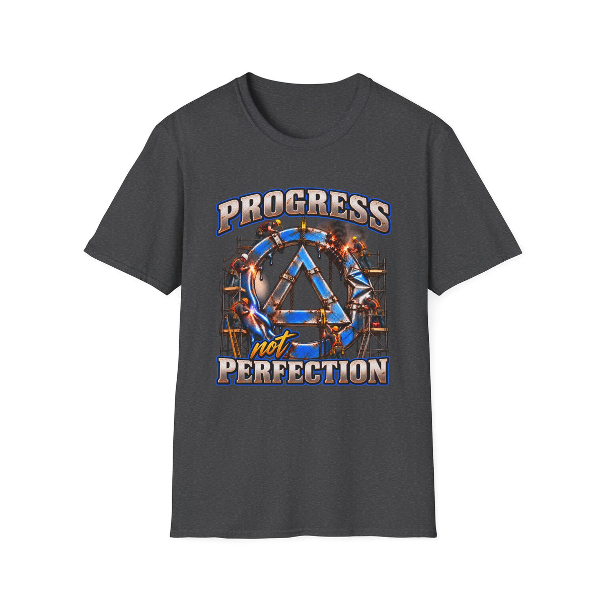 Progress Not Perfection Recovery T-Shirt – Sobriety, Growth & Rebuilding Tee