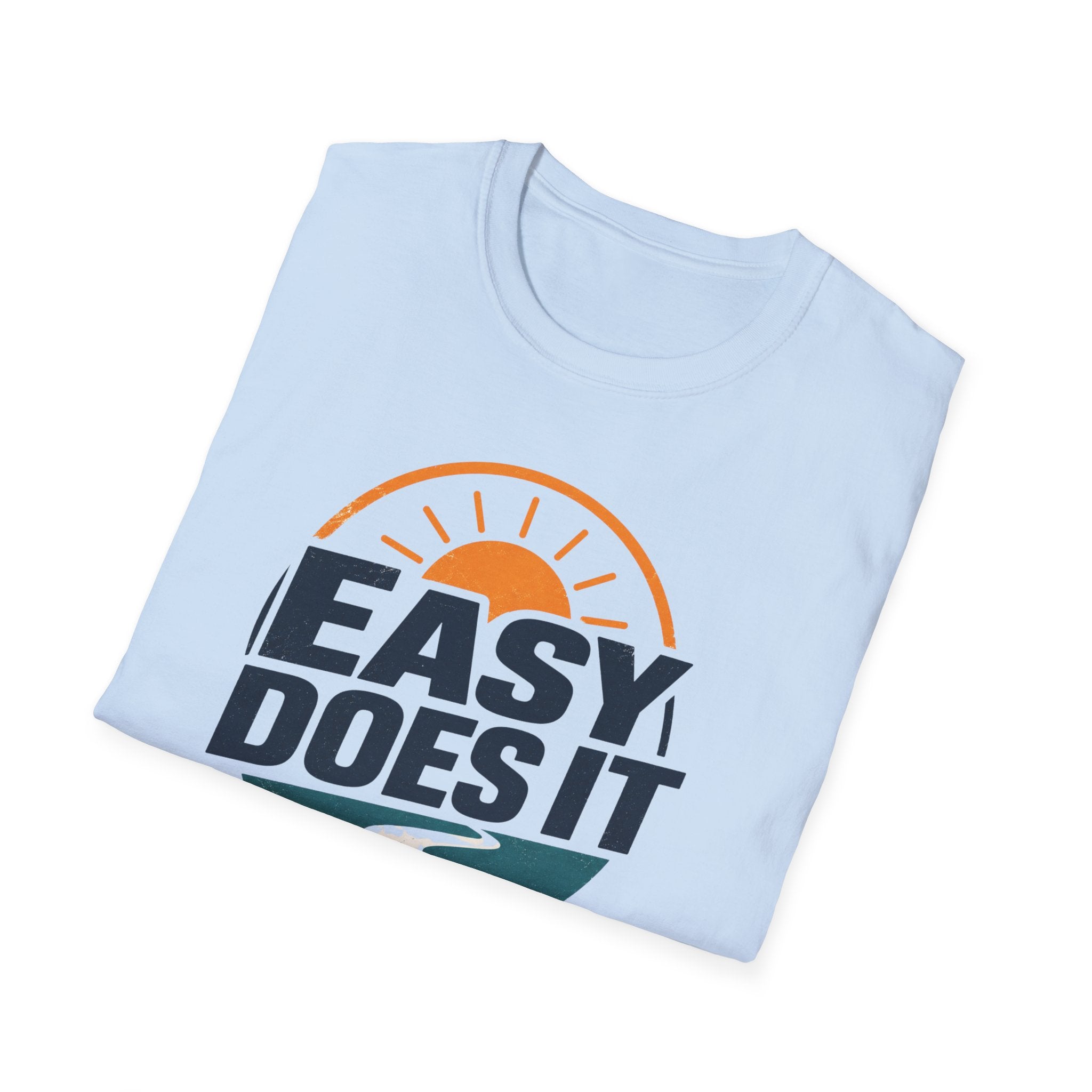 Easy Does It Recovery Tee – Minimalist Sober Lifestyle Shirt