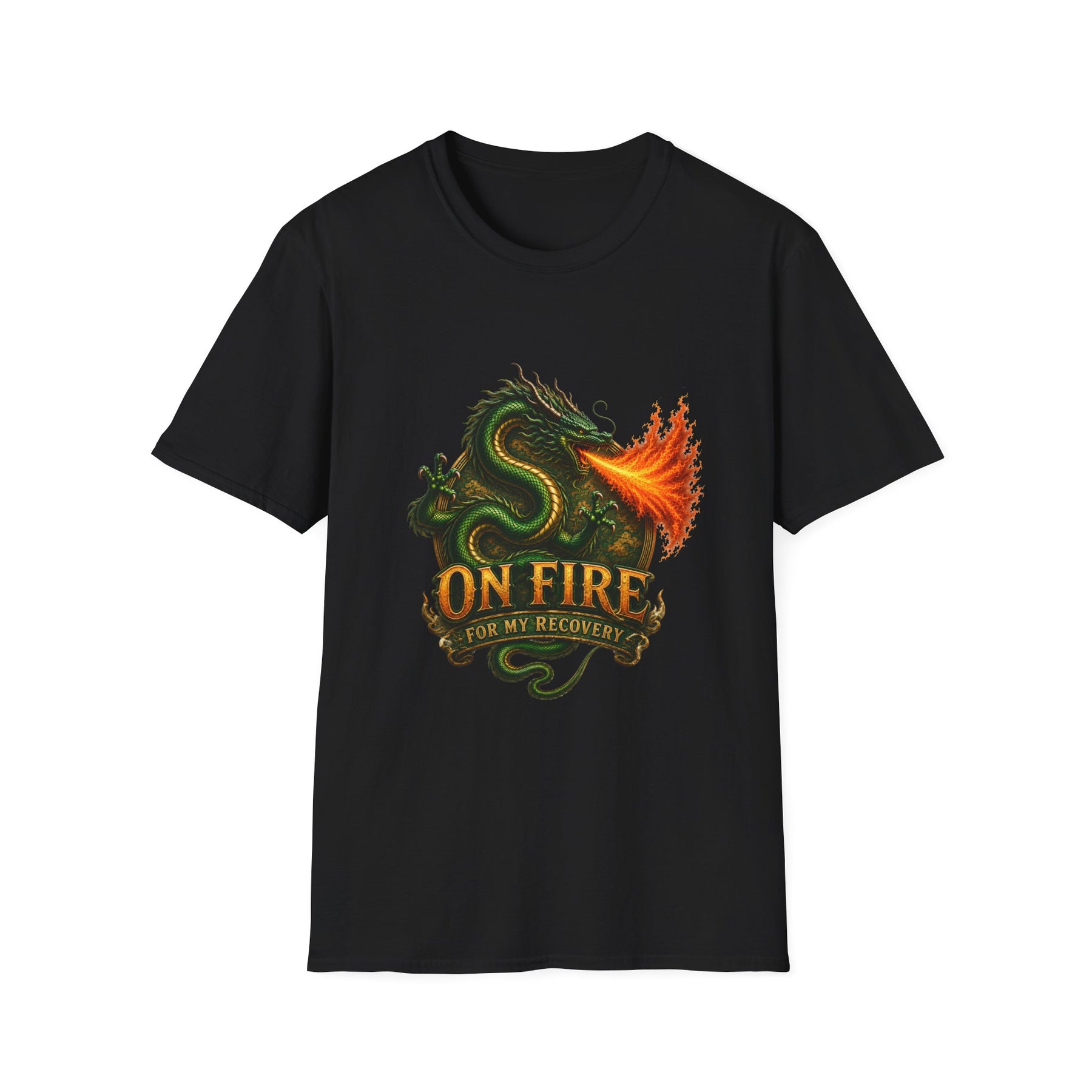 On Fire for My Recovery™ Dragon T-Shirt