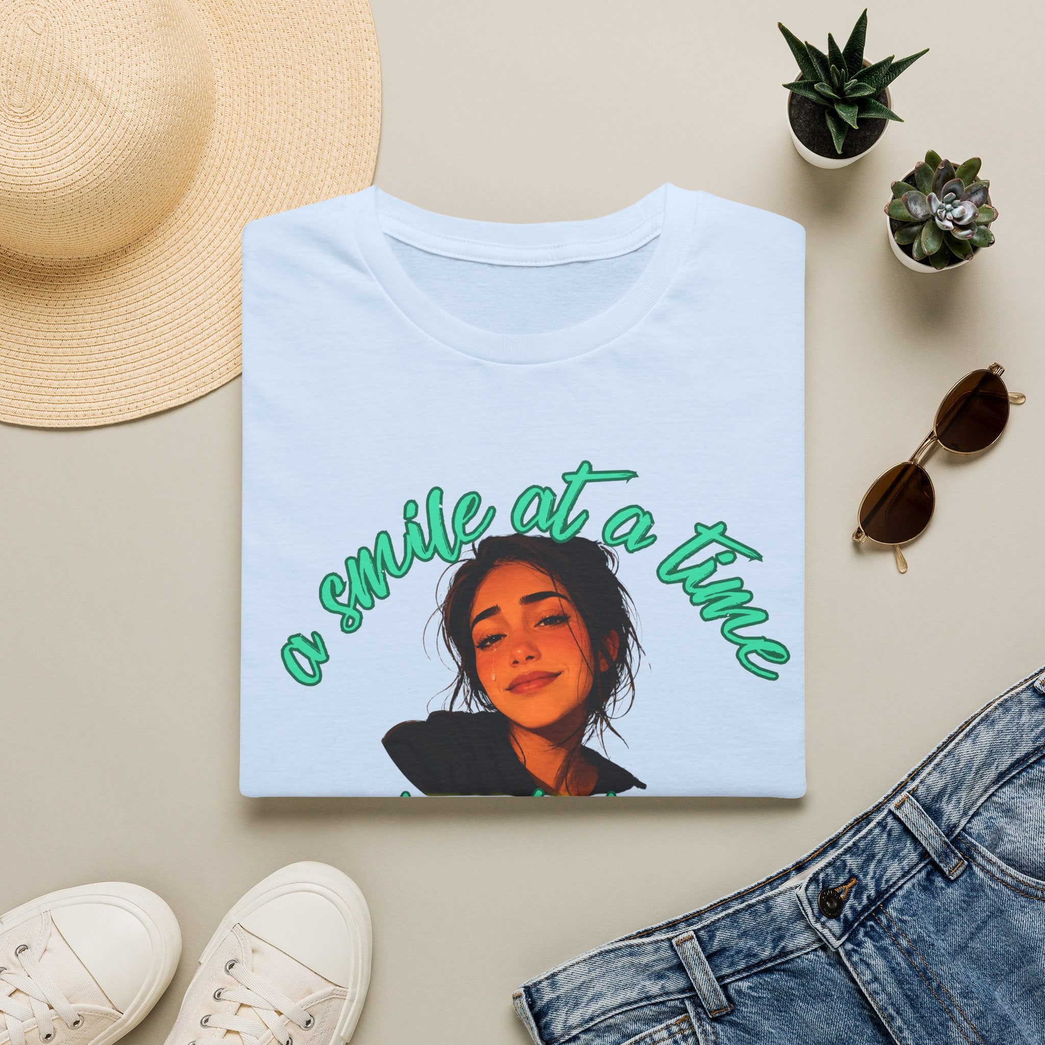 One Smile at a Time, One Tear at a Time – Recovery & Sobriety Shirt