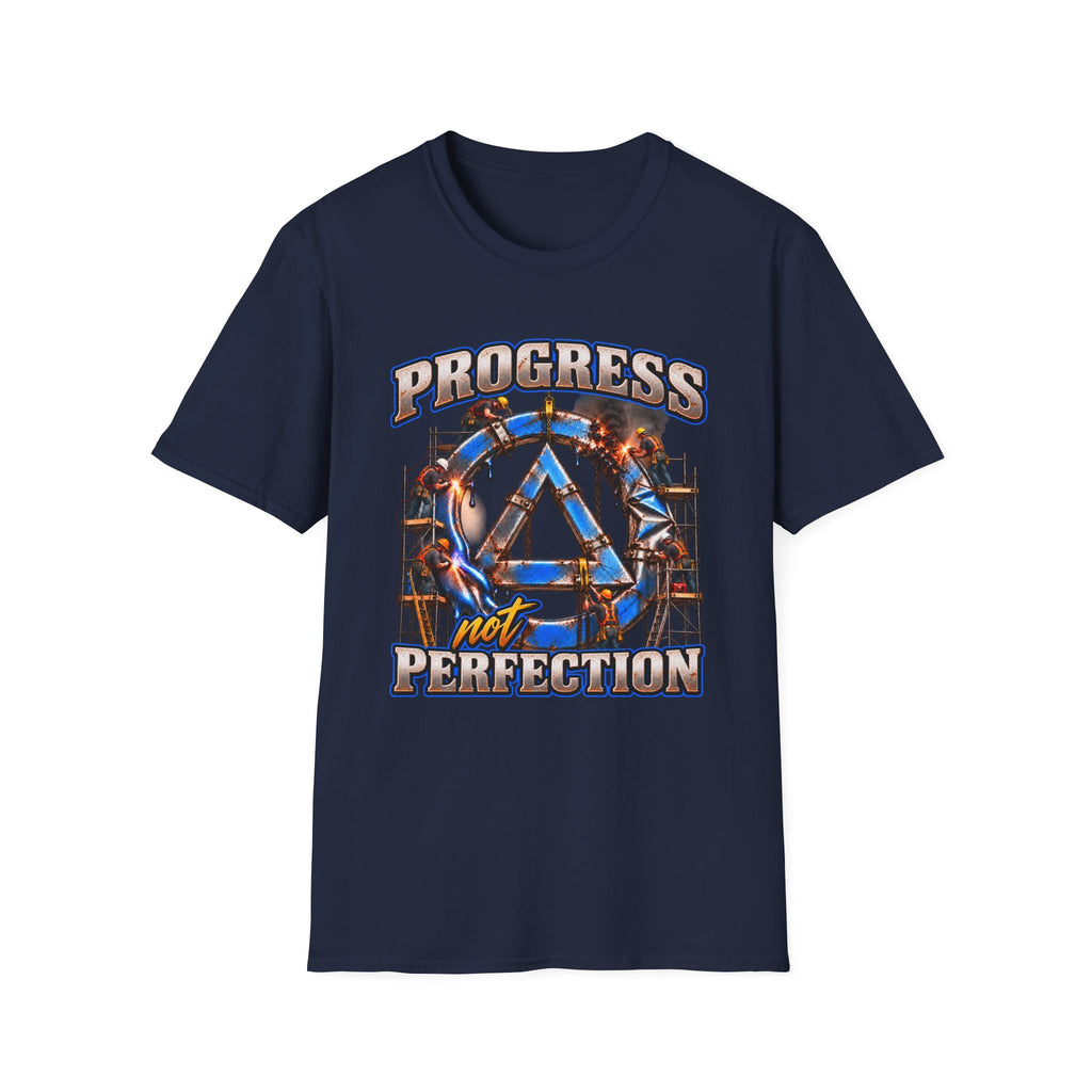Progress Not Perfection Recovery T-Shirt – Sobriety, Growth & Rebuilding Tee