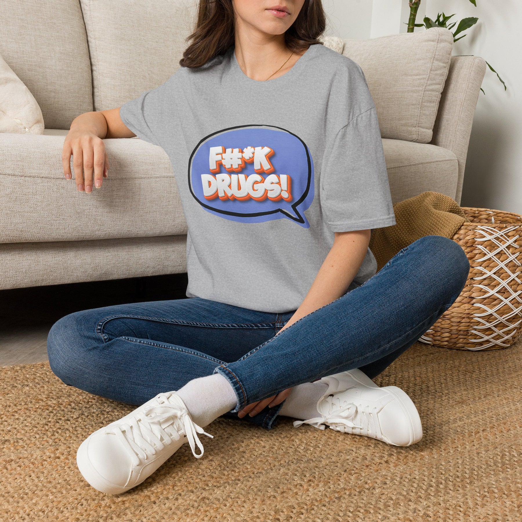 F#*K Drugs T-Shirt | Bold Anti-Drug Recovery Shirt | Sober Lifestyle Graphic Tee | Addiction Recovery Apparel