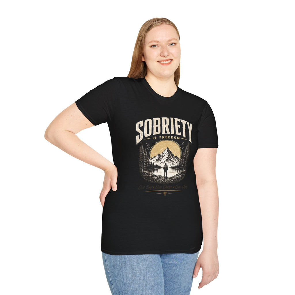 Sobriety Is Freedom – One Day One Choice Tee