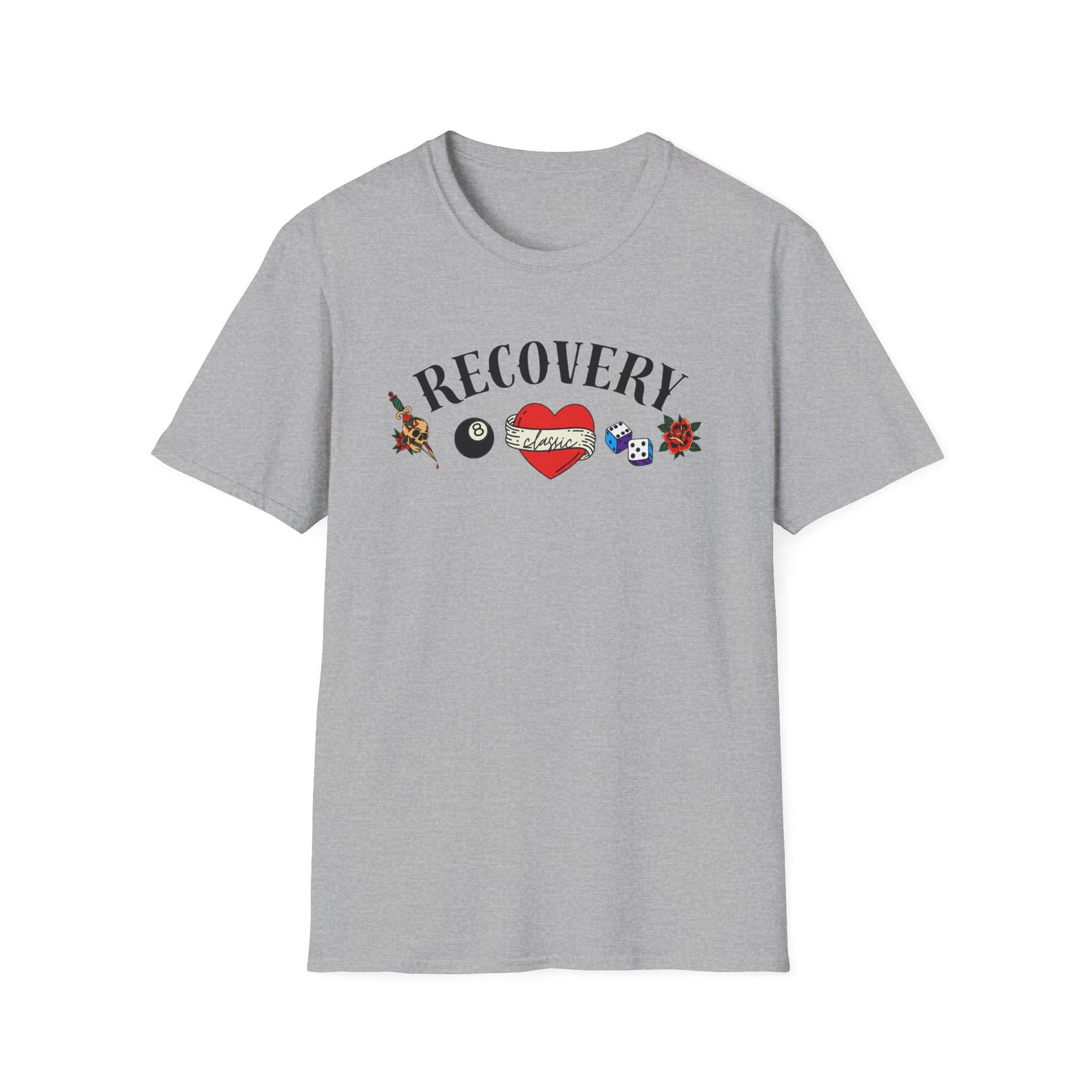 Recovery Classic T-Shirt | Vintage Sobriety & Addiction Recovery Graphic Tee – DPR Recovery Tee