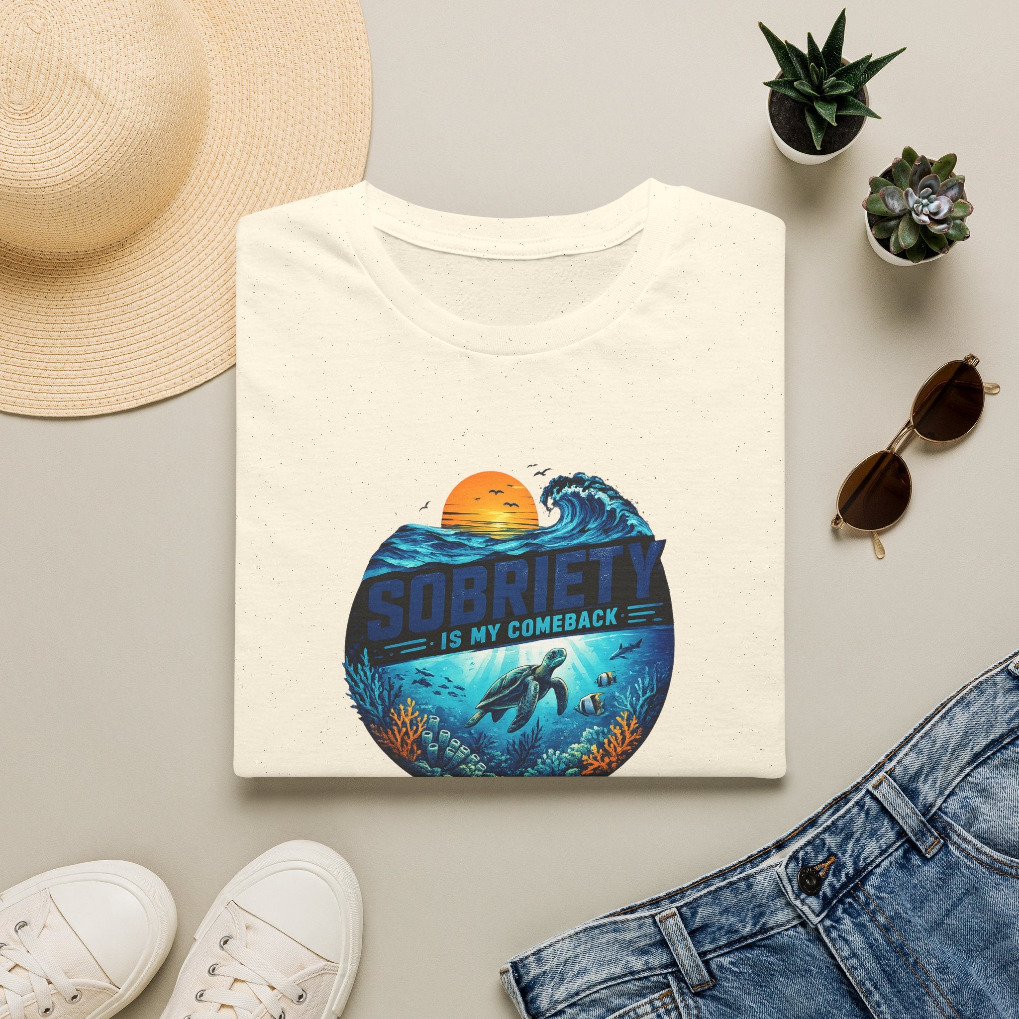 Sobriety Is My Comeback – Ocean Recovery Tee