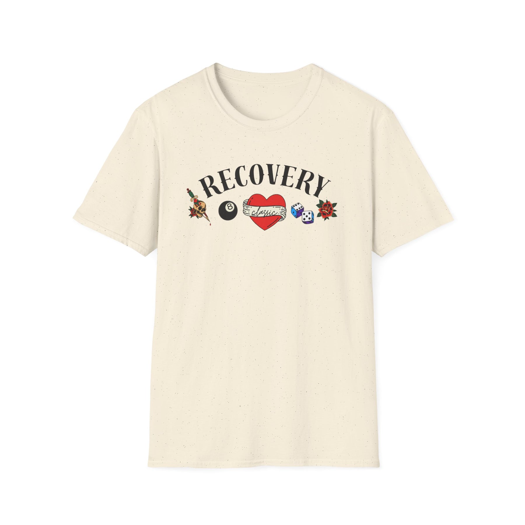 Recovery Classic T-Shirt | Vintage Sobriety & Addiction Recovery Graphic Tee – DPR Recovery Tee
