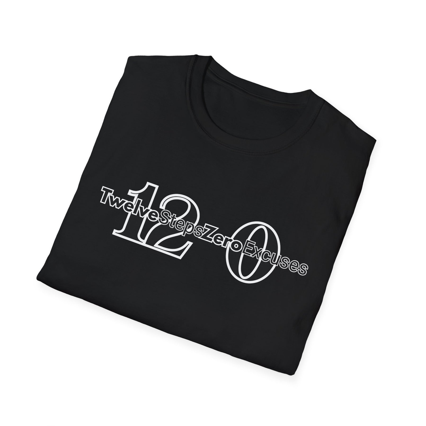 12 & 0 Tee | 12 Steps Zero Excuses Shirt | DPR Recovery Tees – DPR Recovery Tee