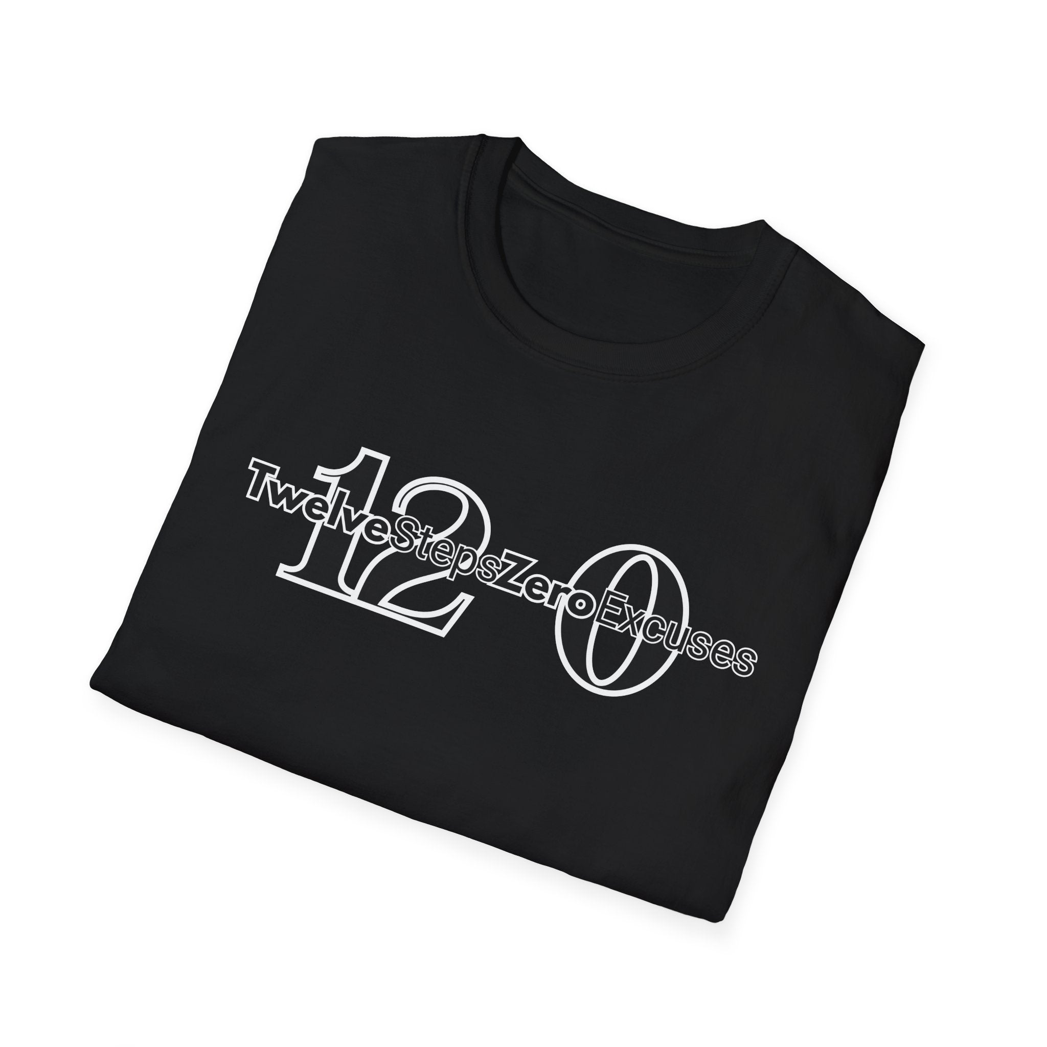 12 & 0 Tee | 12 Steps Zero Excuses Shirt | DPR Recovery Tees