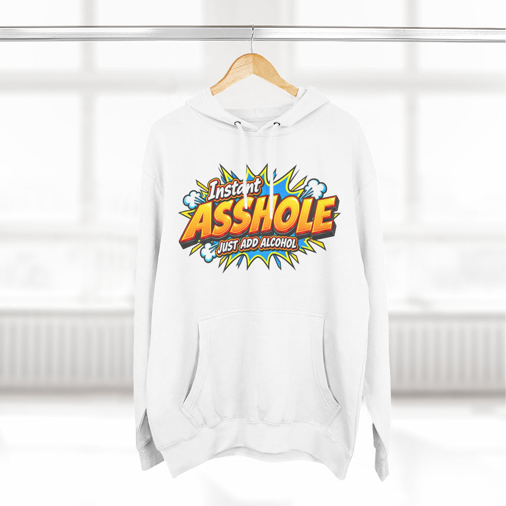 Instant Asshole Just Add Alcohol Hoodie – Funny Sobriety & Recovery Sweatshirt