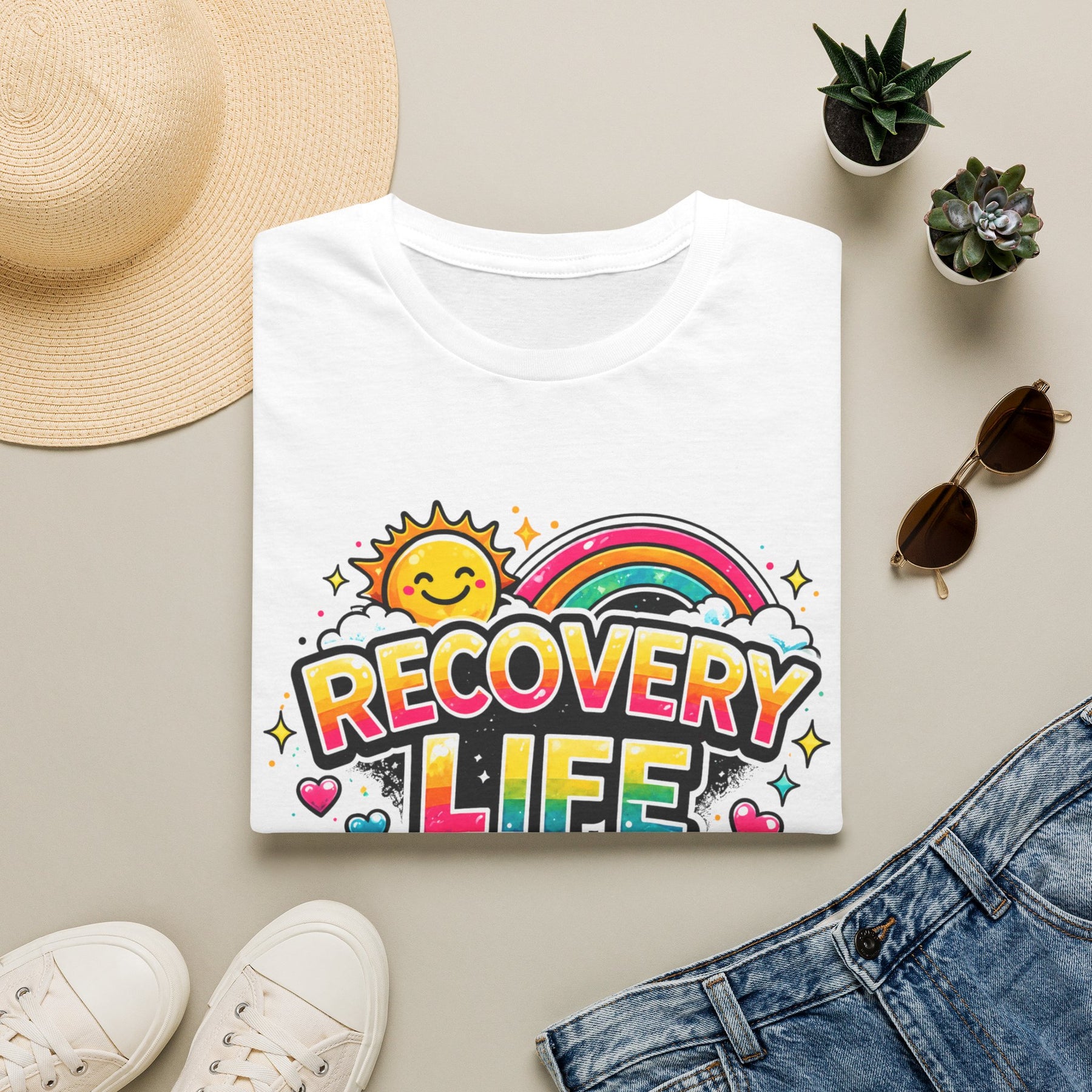Recovery Life T-Shirt | Colorful Sobriety & Addiction Recovery Inspirational Tee – DPR Recovery Tee