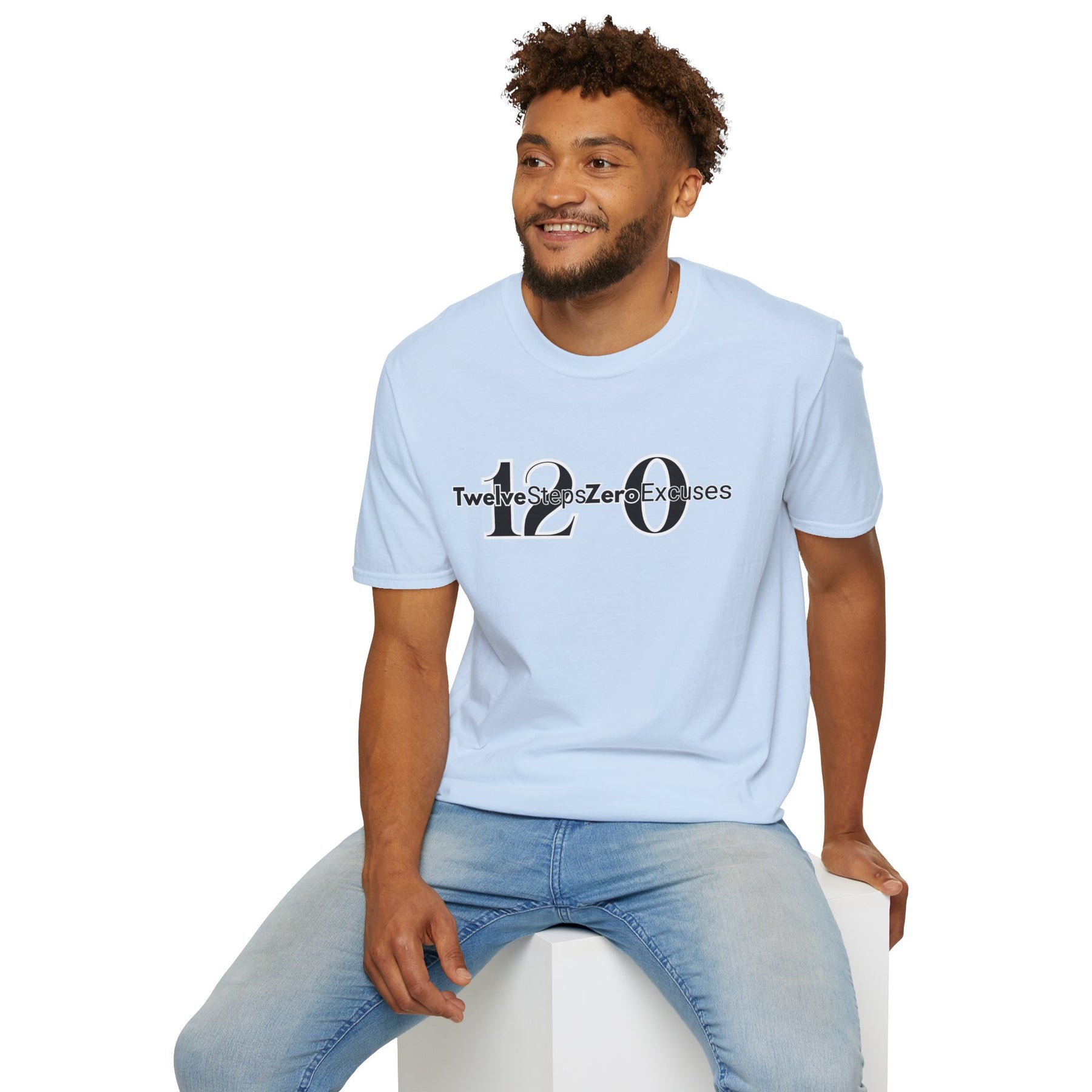 12 & 0 Tee | 12 Steps Zero Excuses Shirt | DPR Recovery Tees – DPR Recovery Tee