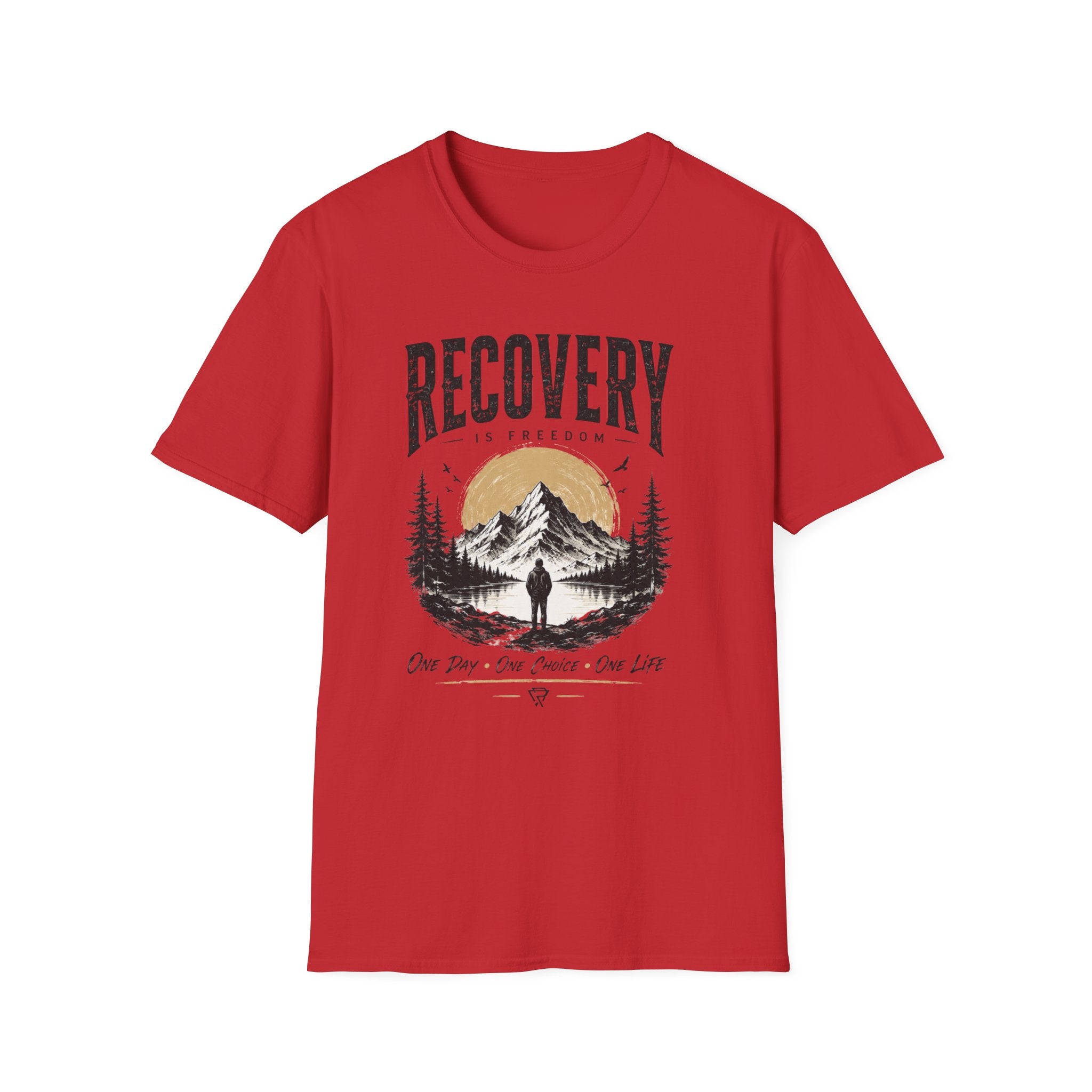 Recovery Is Freedom Tee – Nature Inspired Sober Lifestyle Shirt