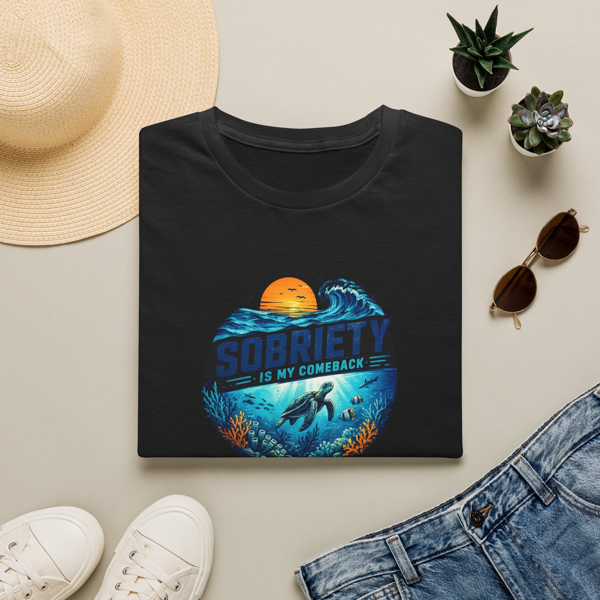 Sobriety Is My Comeback – Ocean Recovery Tee