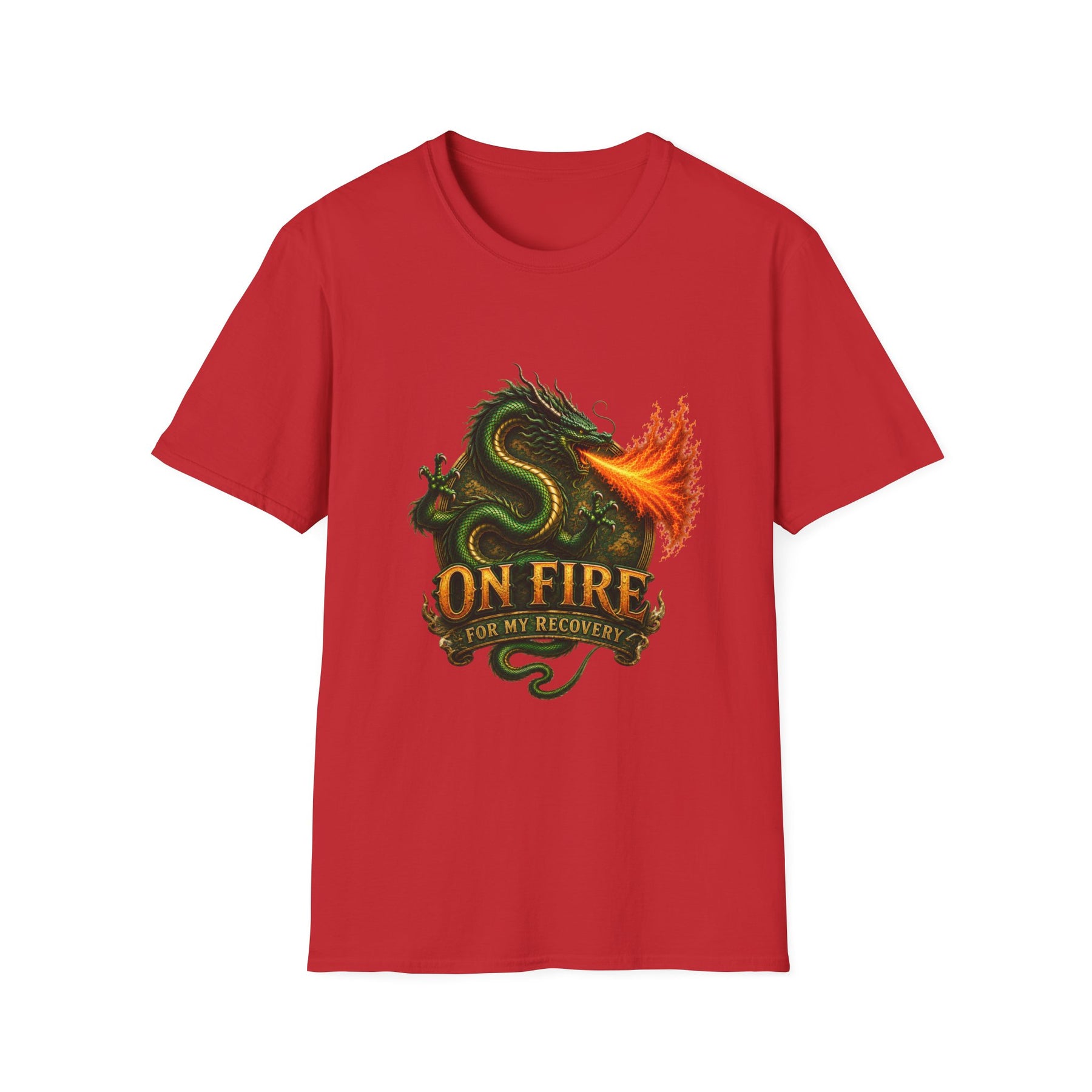 On Fire for My Recovery™ Dragon T-Shirt