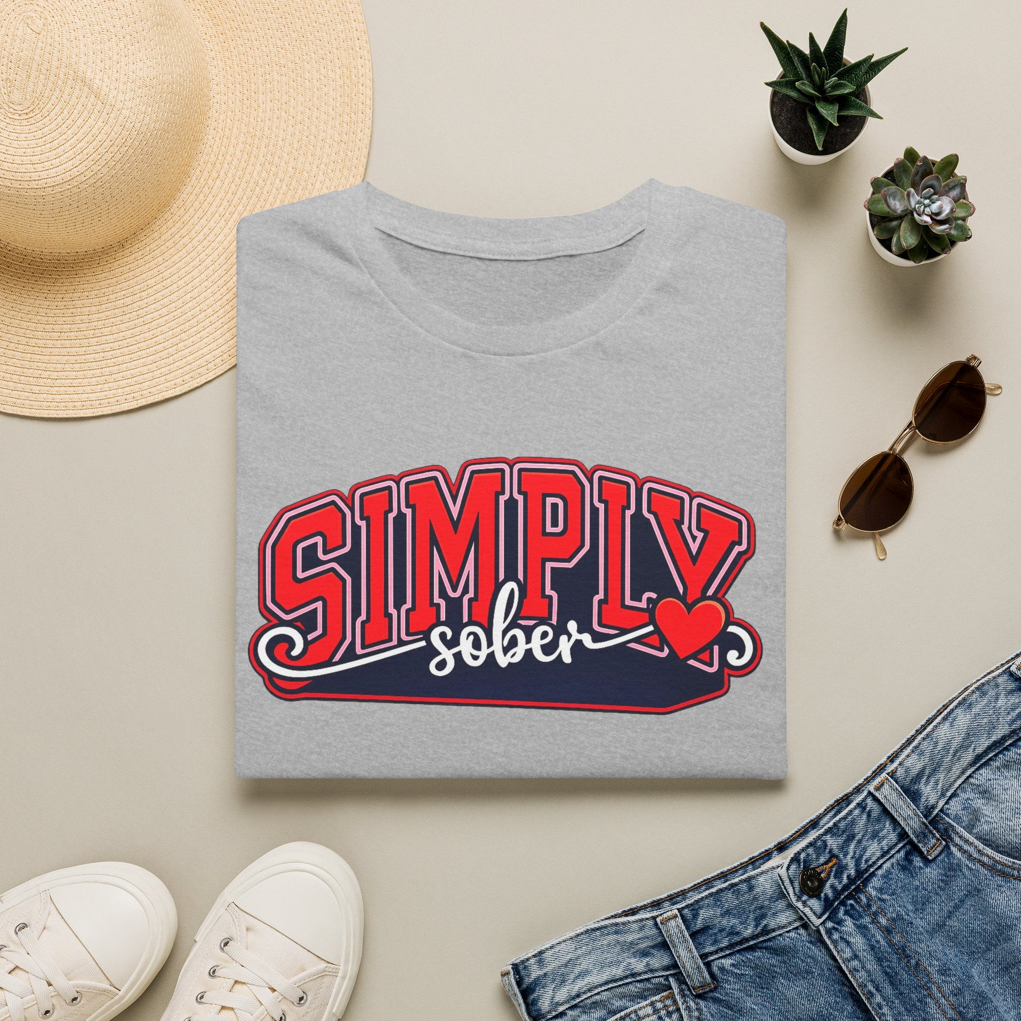 Simply Sober Heart Edition Tee