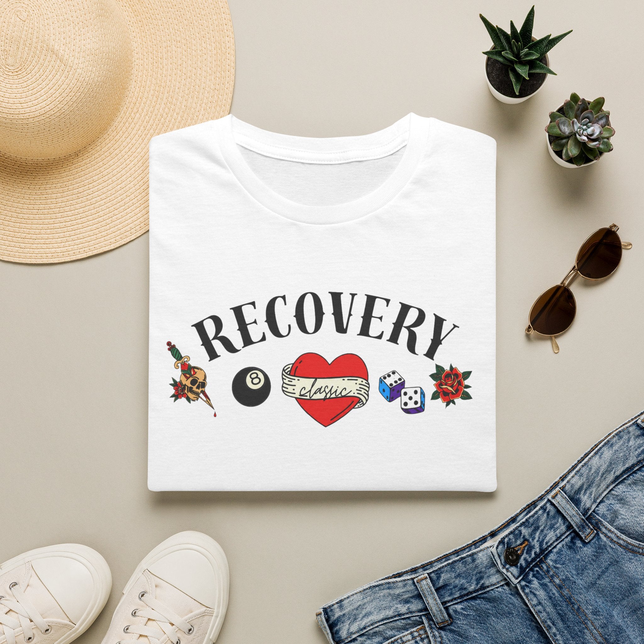 Recovery Classic T-Shirt | Vintage Sobriety & Addiction Recovery Graphic Tee – DPR Recovery Tee