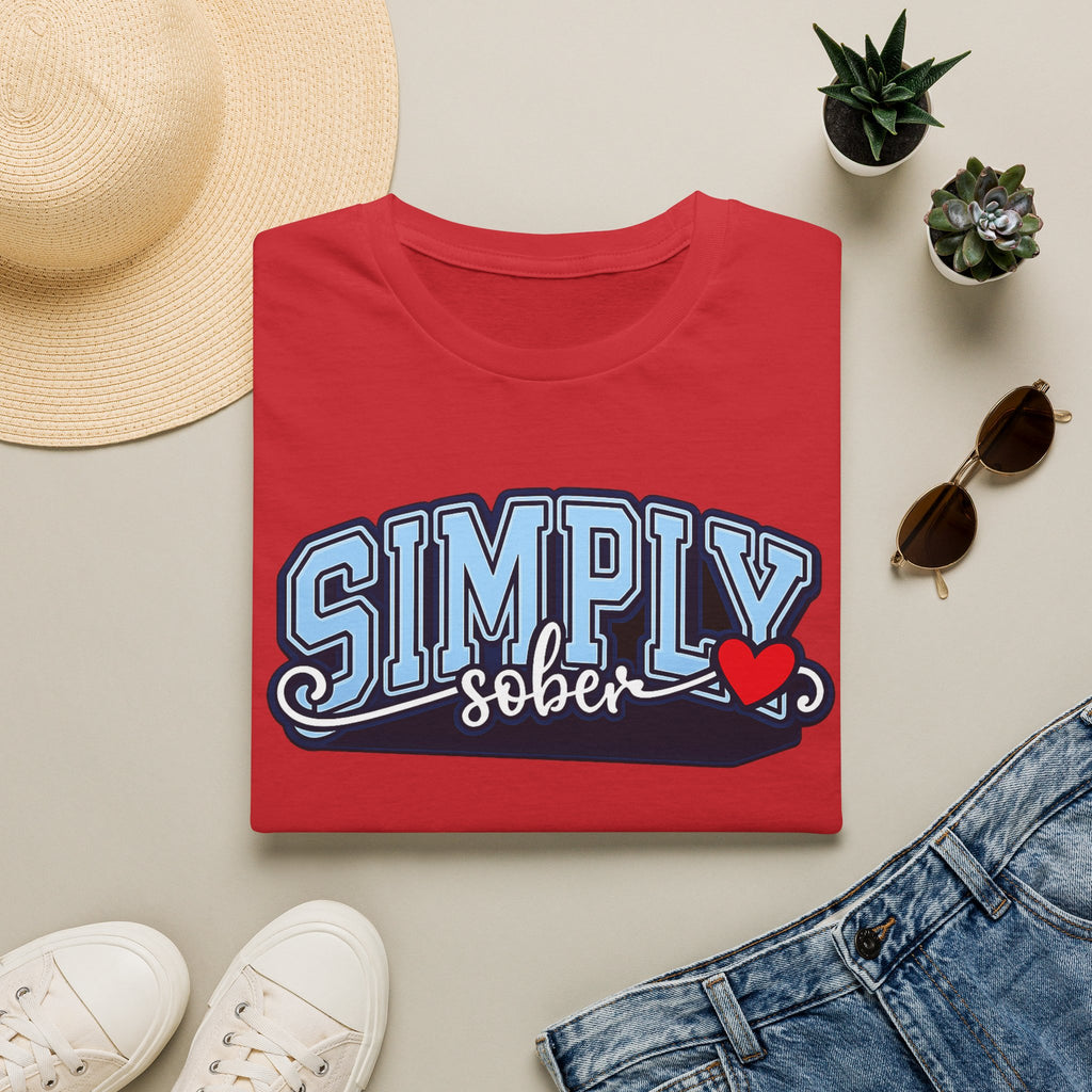 Simply Sober Heart Edition Tee – DPR Recovery Tee