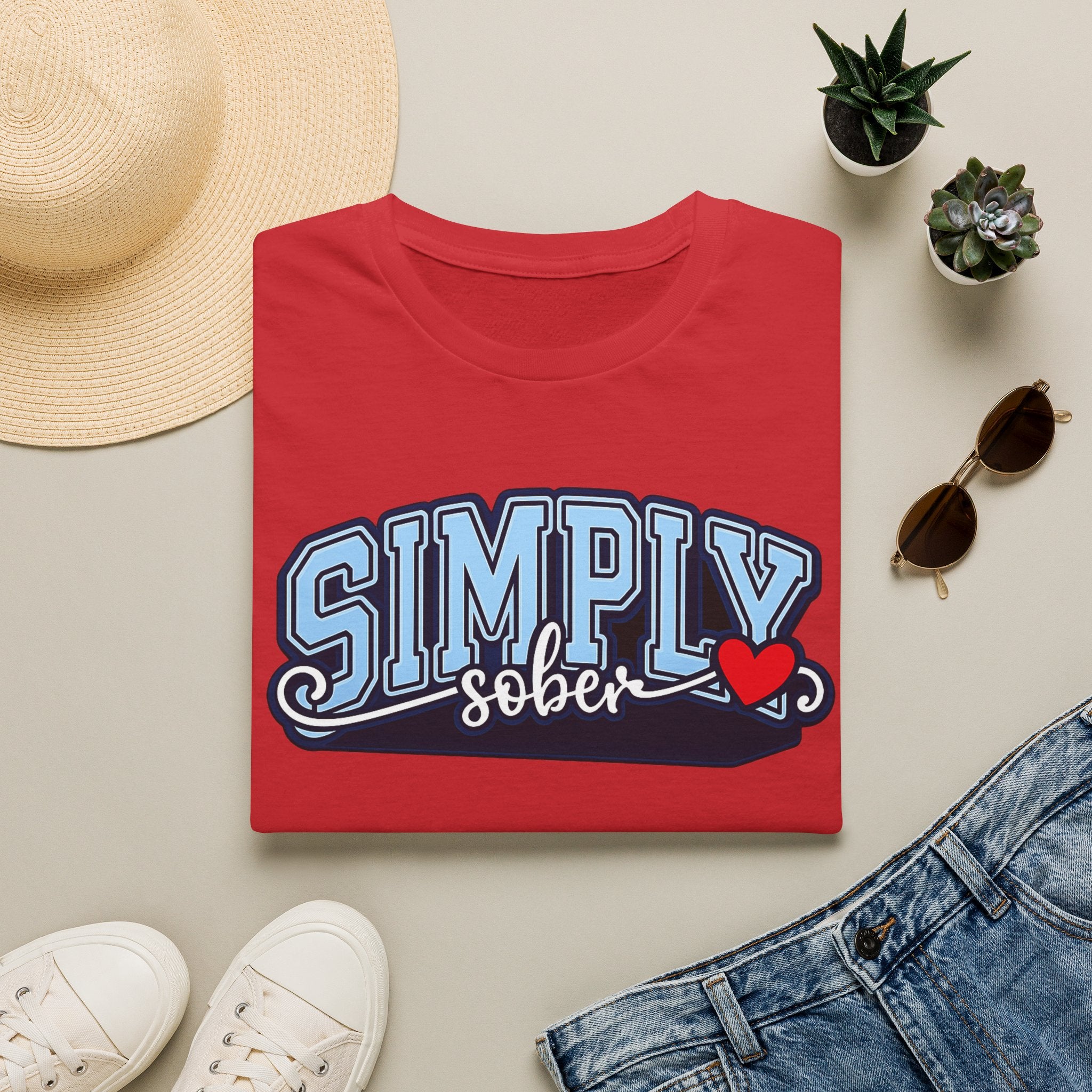 Simply Sober Heart Edition Tee